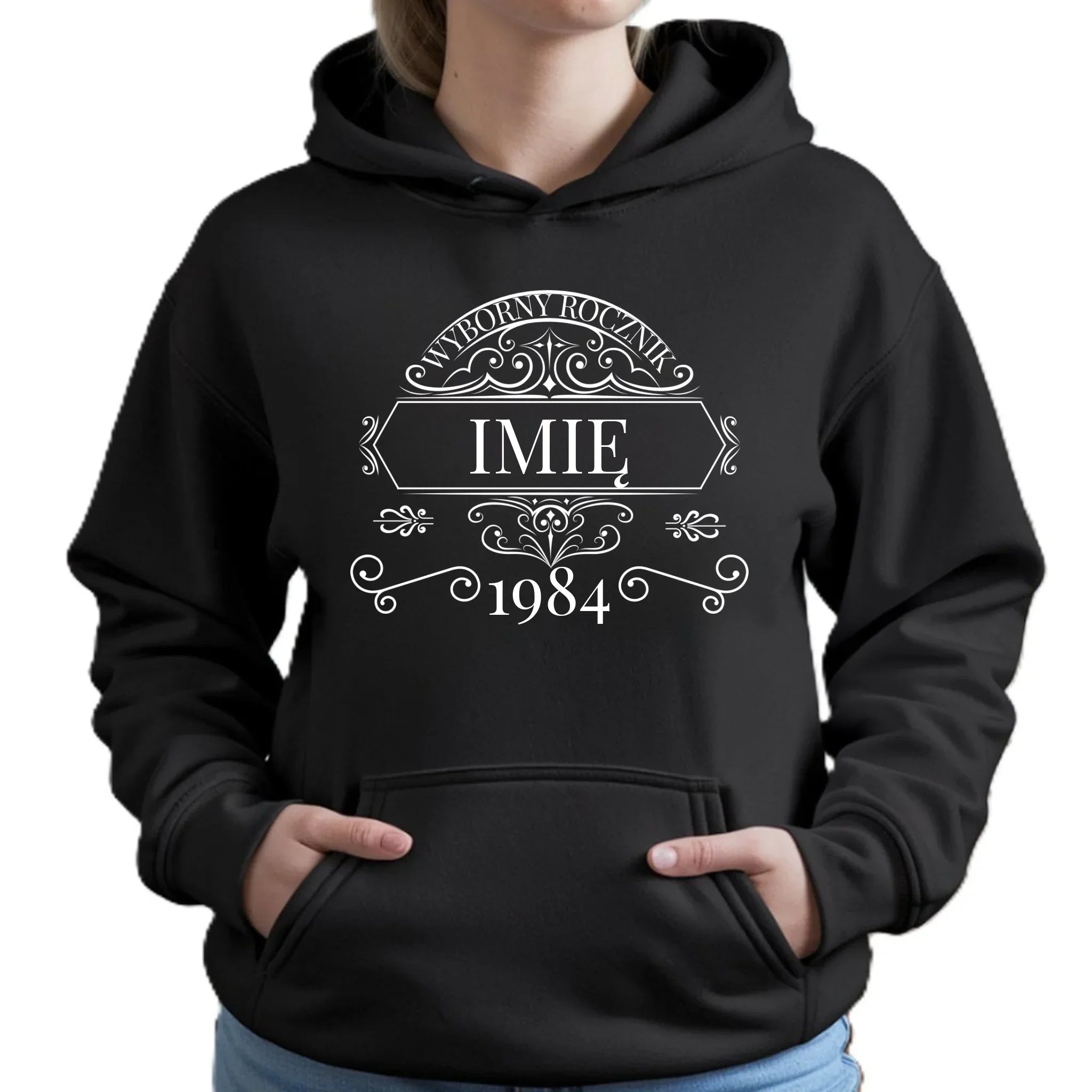 Wyborny rocznik | Personalizowana bluza damska z kapturem na urodziny U10 - StoryCups.pl