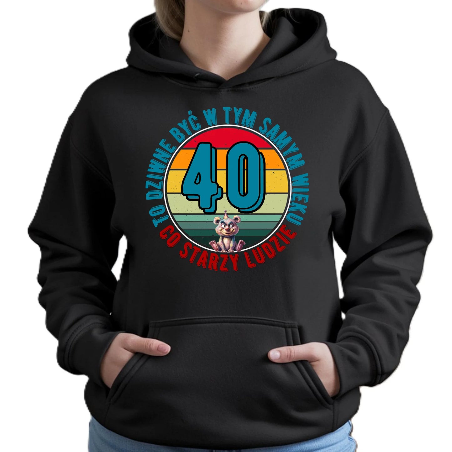 To dziwne (wiek) | Bluza damska z kapturem prezent na urodziny U08