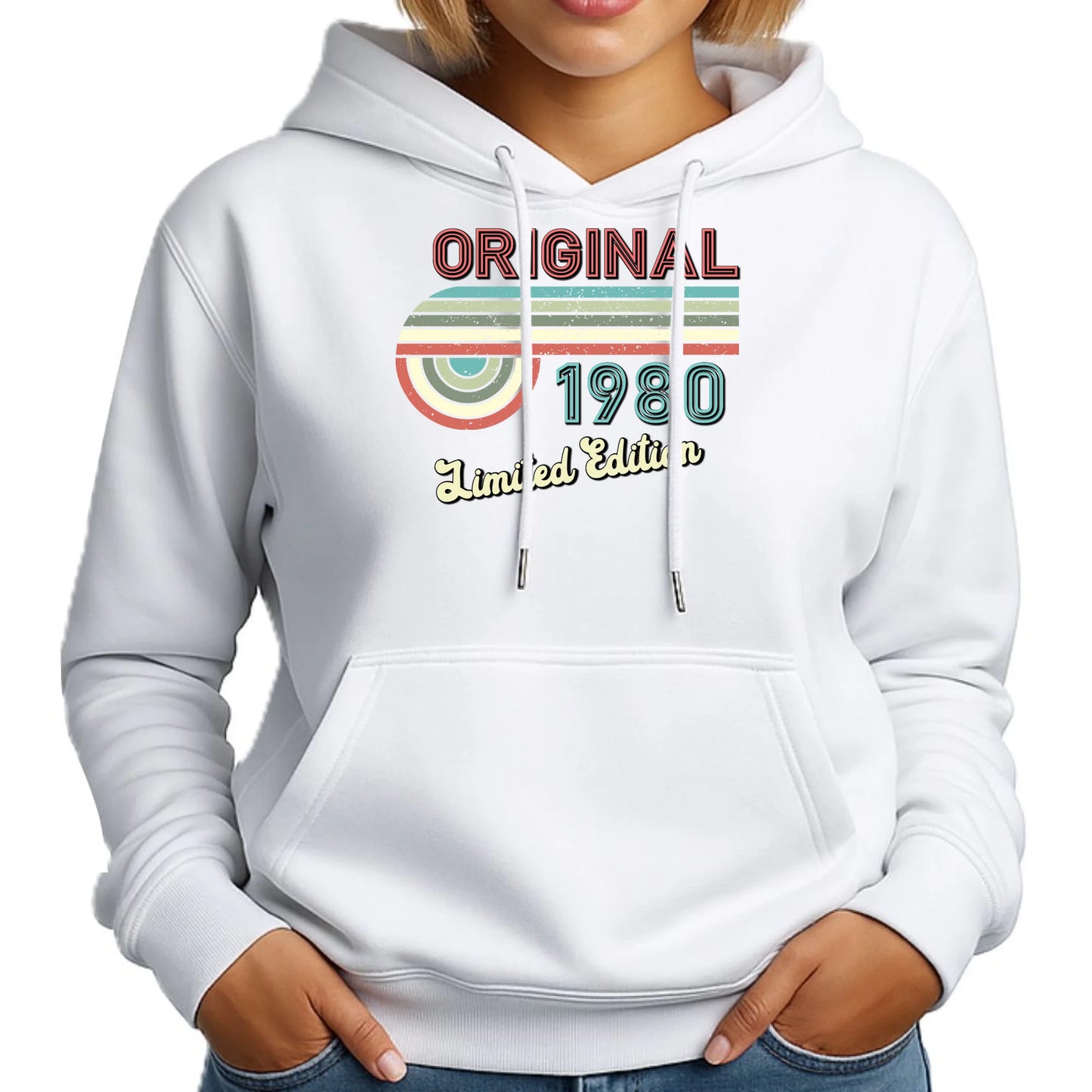 Edycja limitowana 80' rok urodzenia | Bluza damska z kapturem na urodziny U31
