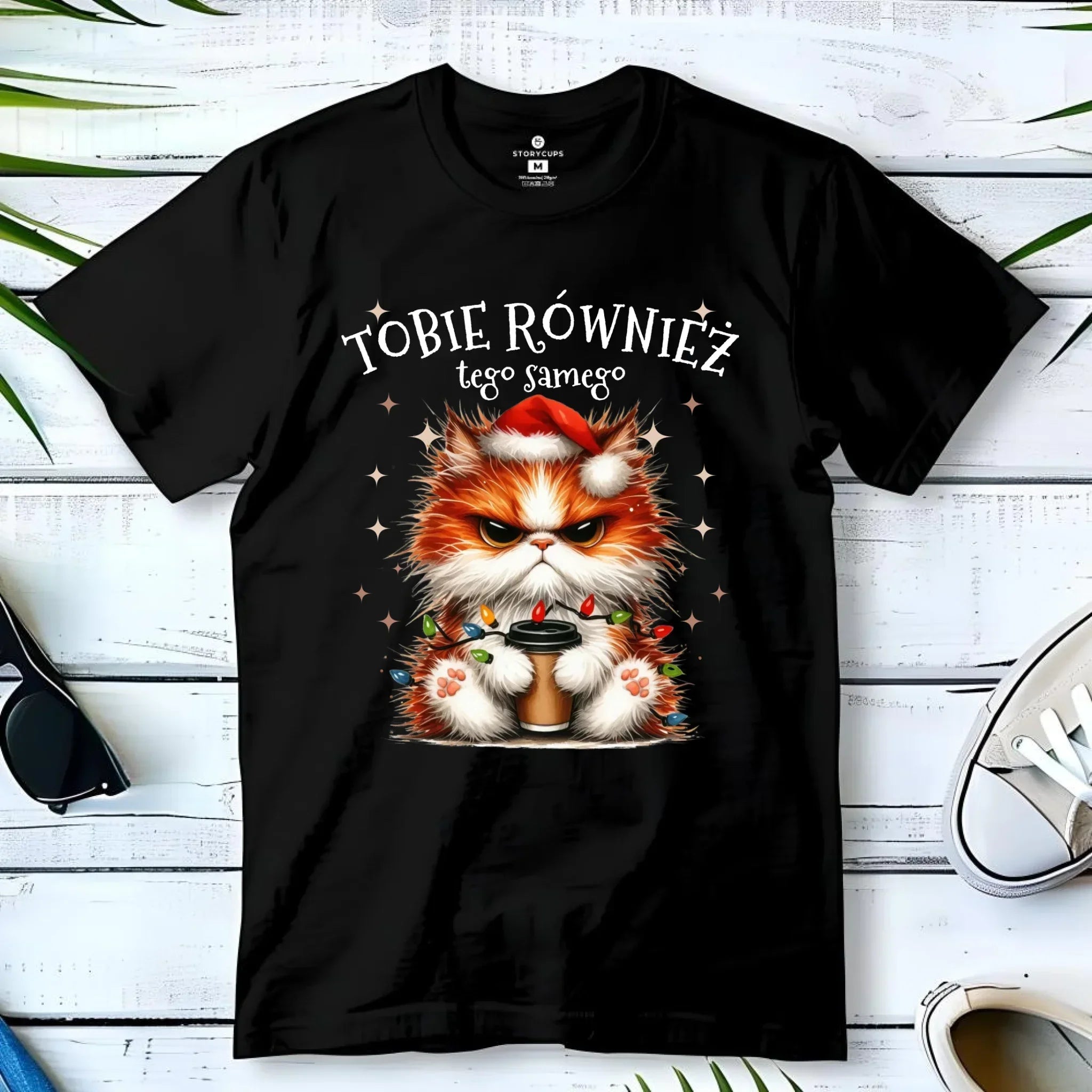 Koszulka dziecięca świąteczna - Grumpy Cat Tobie również tego samego BN32 - StoryCups.pl