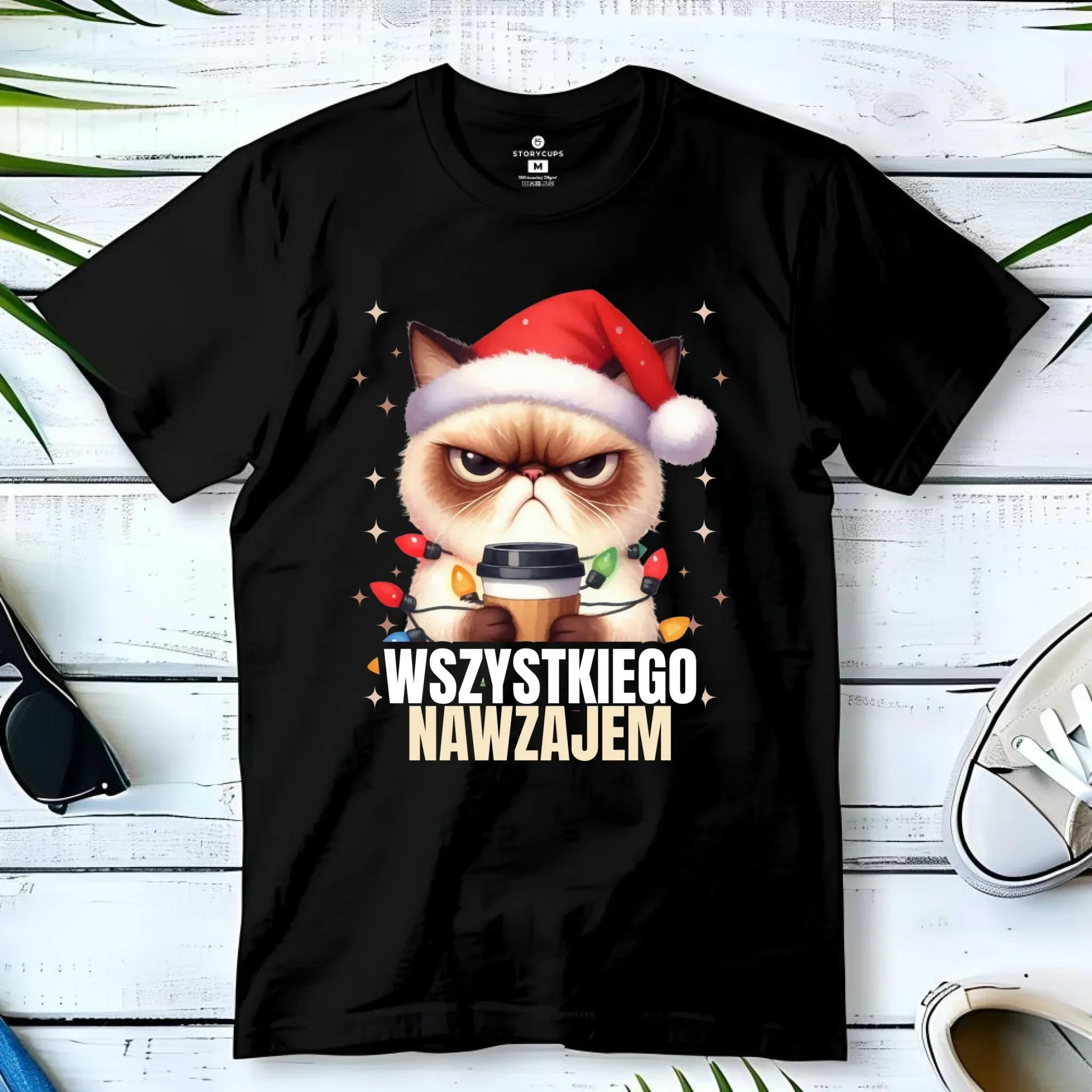 Koszulka dziecięca świąteczna - Grumpy Cat Wszystkiego nawzajem BN33 - StoryCups.pl