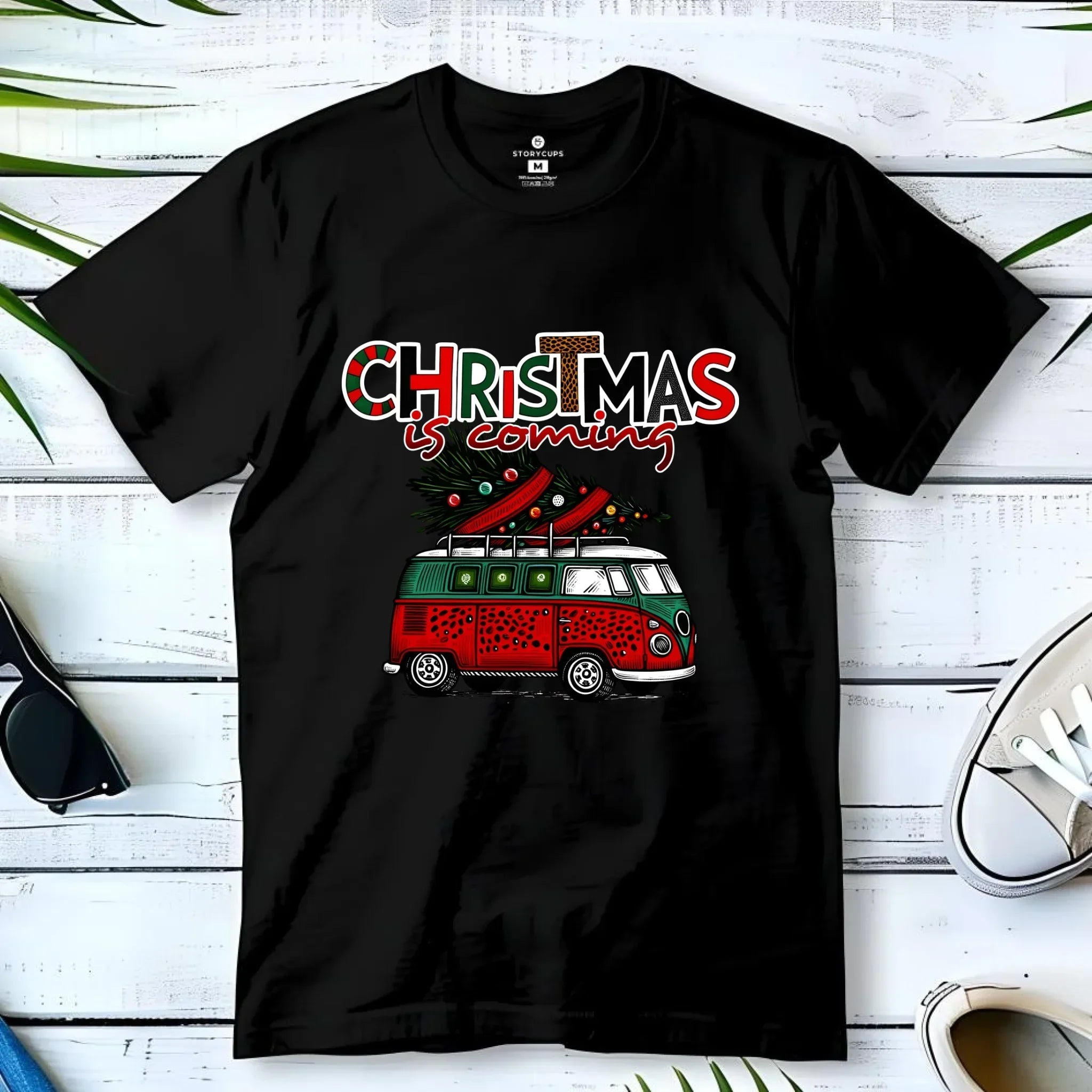Koszulka dziecięca świąteczna - Kamper Christmas is coming BN42 - StoryCups.pl