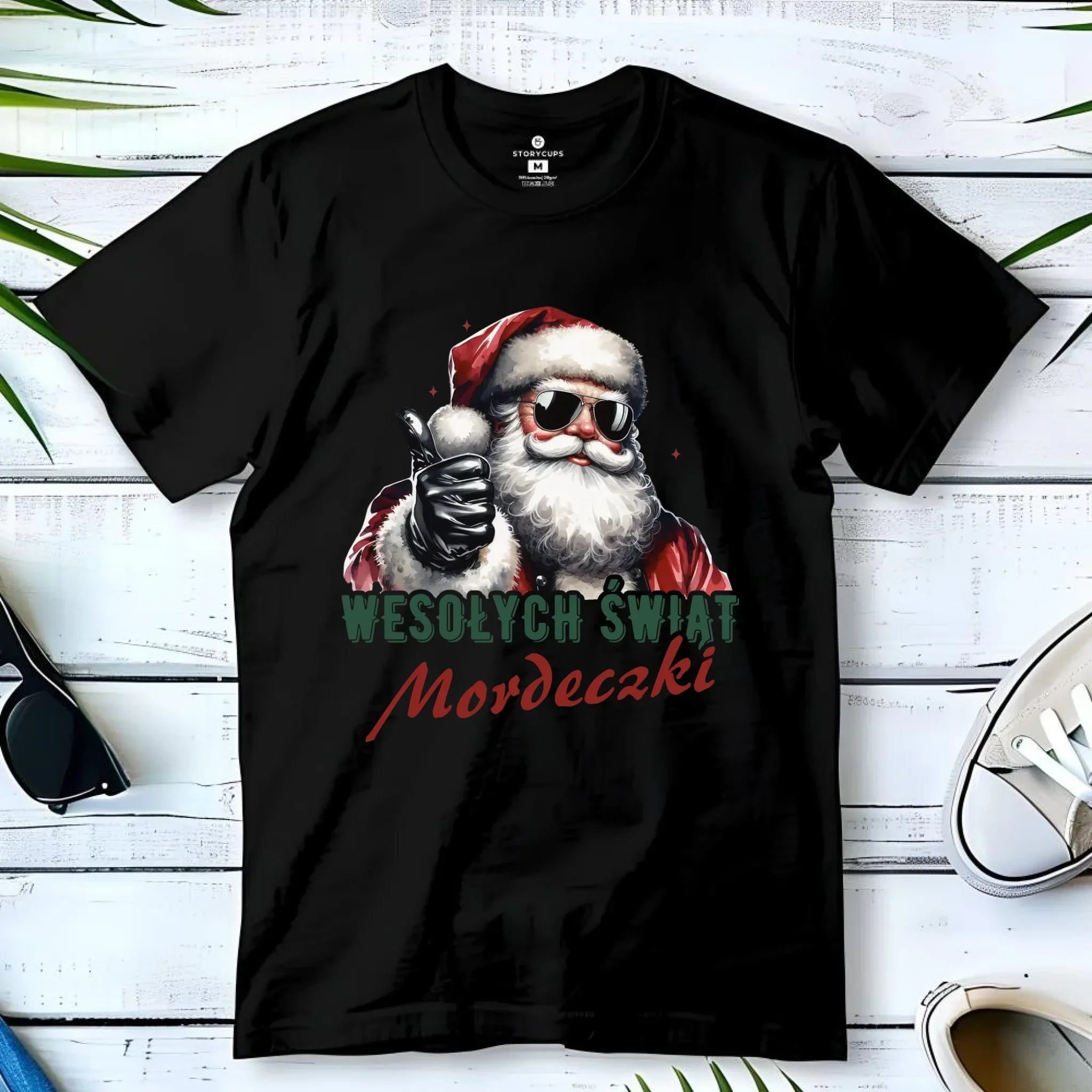 Koszulka dziecięca świąteczna - Mikołaj Wesołych Świąt mordeczki BN65 - StoryCups.pl