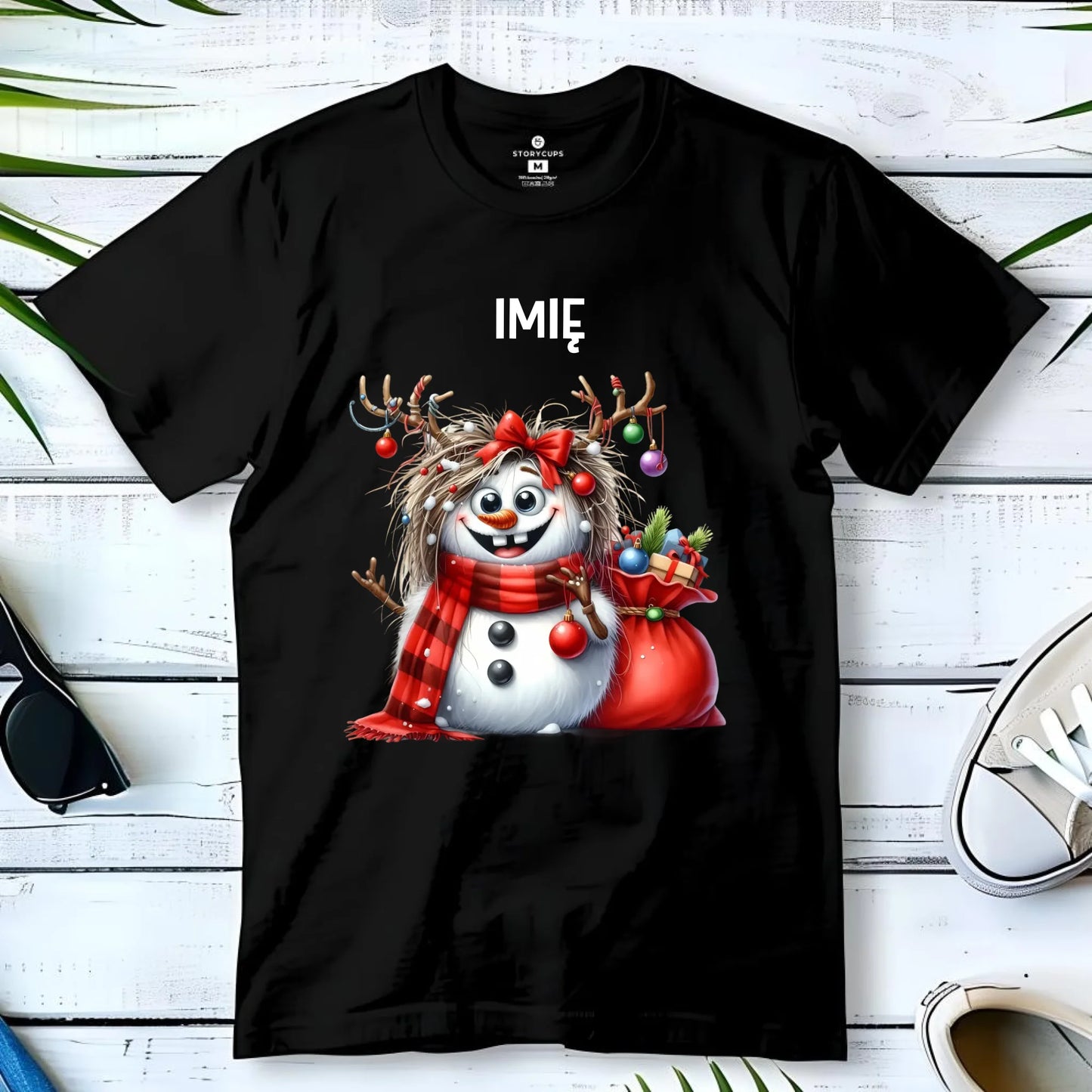 Koszulka dziecięca świąteczna - Bałwanek - personalizowana BN70