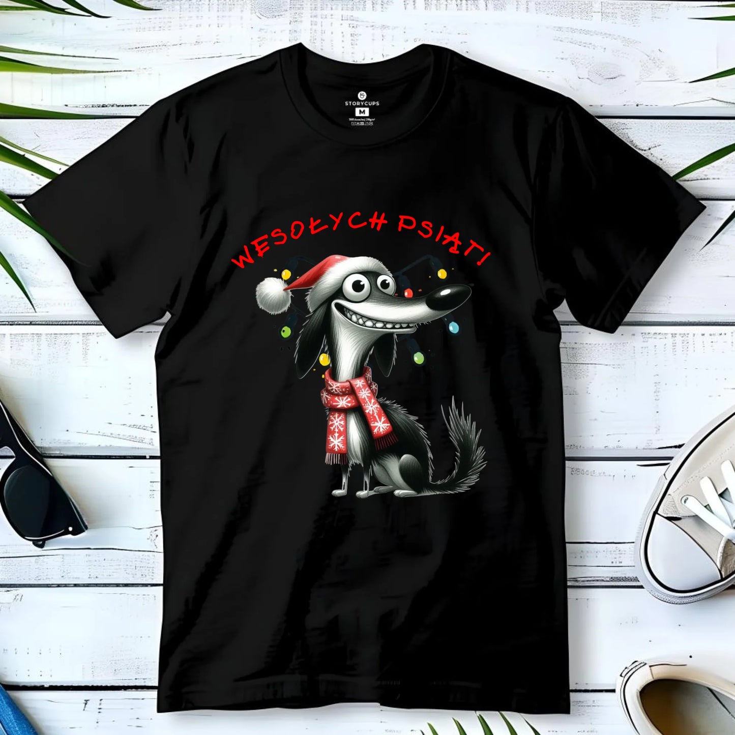 Koszulka dziecięca świąteczna - Pies Wesołych psiąt BN140