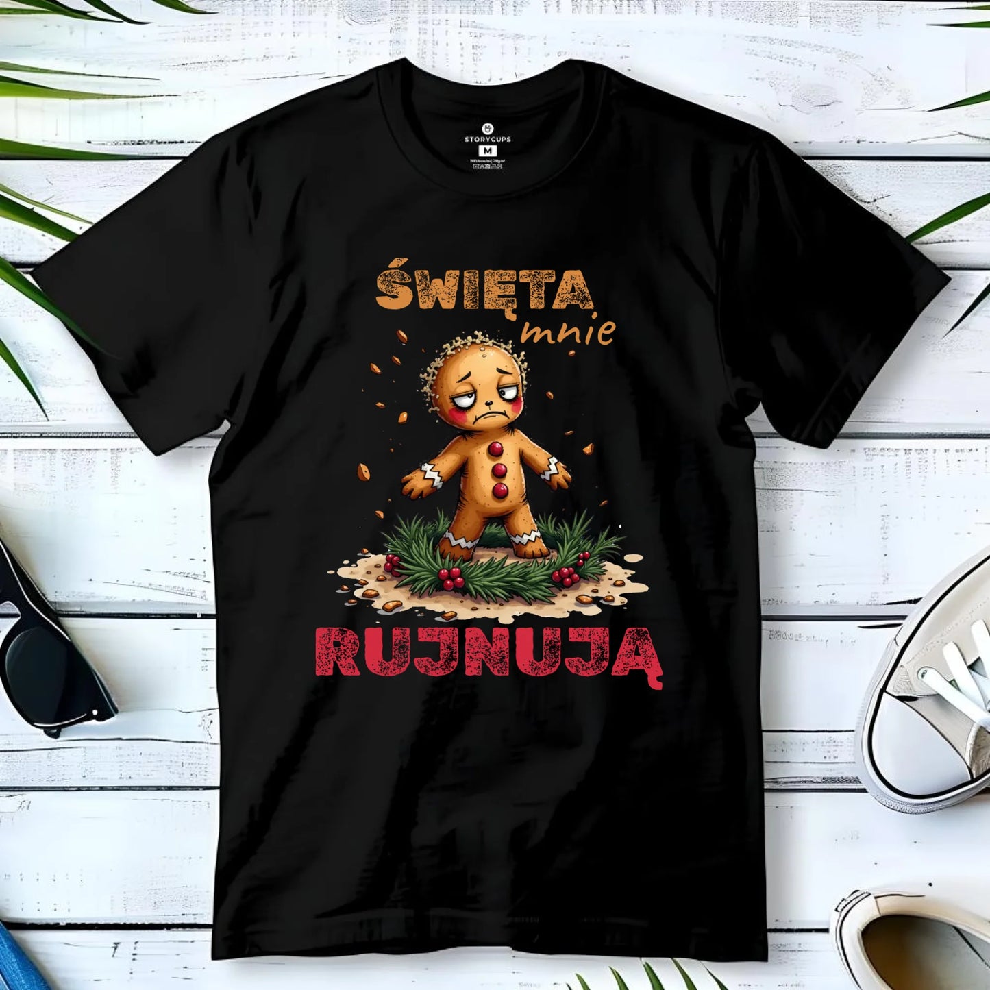 Koszulka dziecięca świąteczna - Piernik Święta mnie rujnują BN143