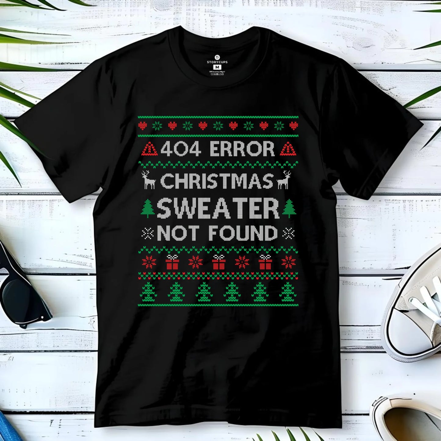 Koszulka dziecięca świąteczna - Error 404 Christmas sweater not found BN107