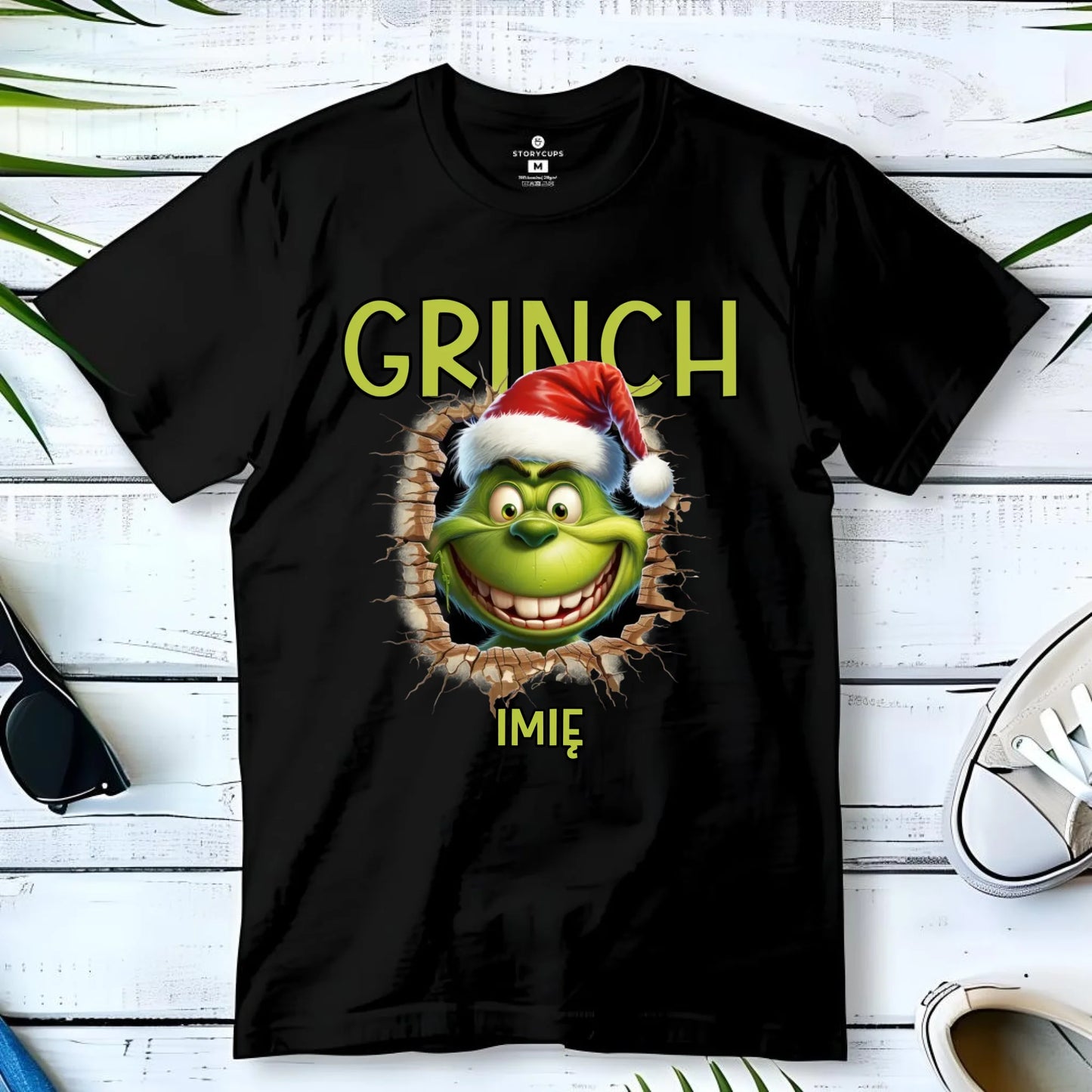 Koszulka dziecięca świąteczna - Grinch - personalizowana BN112