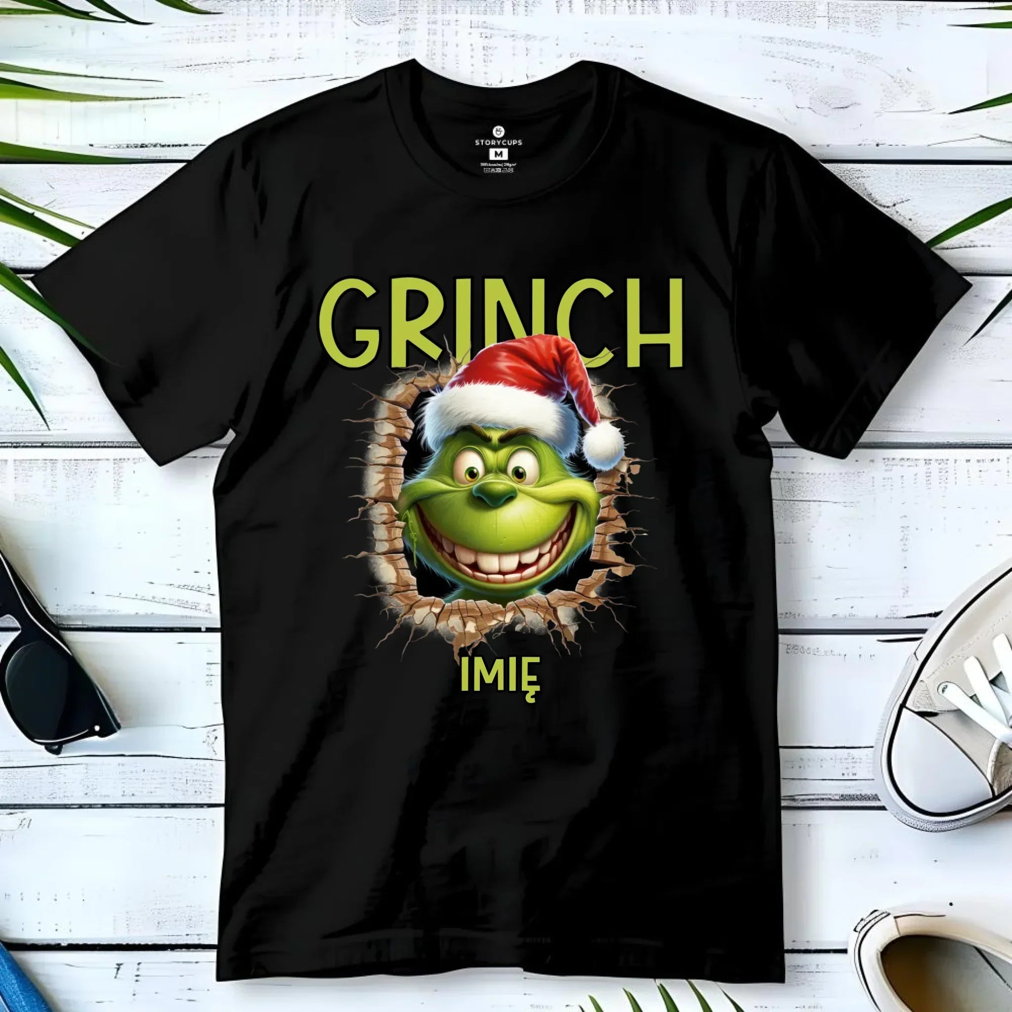 Koszulka dziecięca świąteczna - Grinch - personalizowana BN112 - StoryCups.pl
