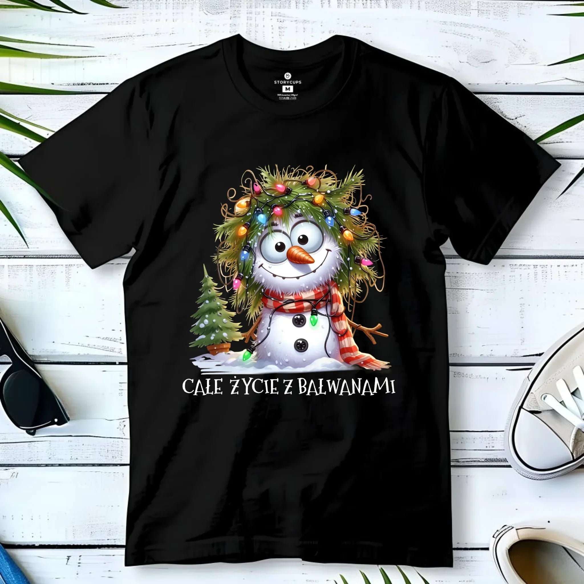 Koszulka dziecięca świąteczna - Całe życie z bałwanami BN125 - StoryCups.pl