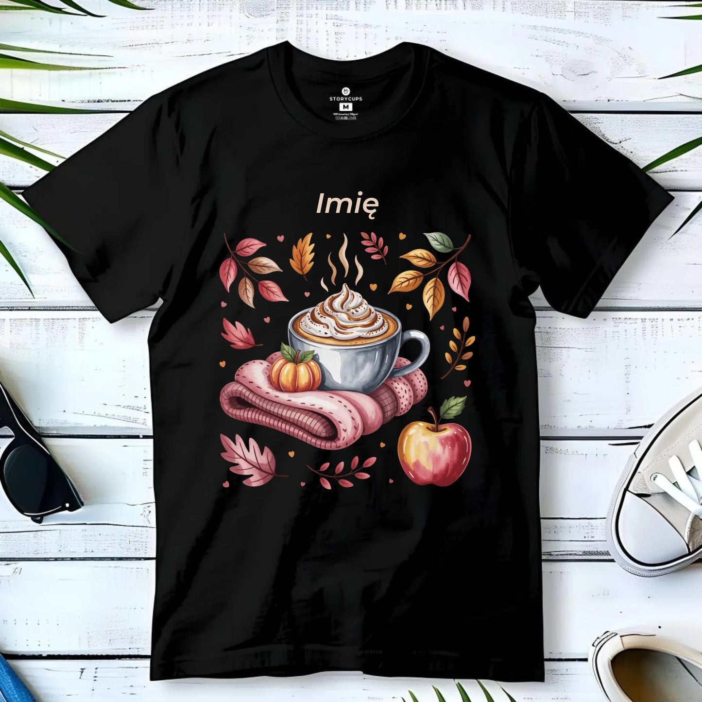 Koszulka dziecięca jesienna - Przytulna jesień - personalizowana JS29