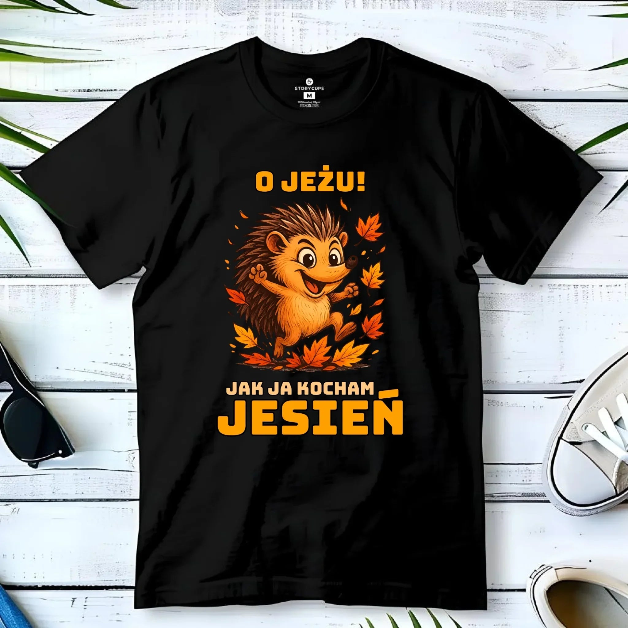 Koszulka dziecięca jesienna - O JEŻU! Jak ja kocham jesień JS31 - StoryCups.pl