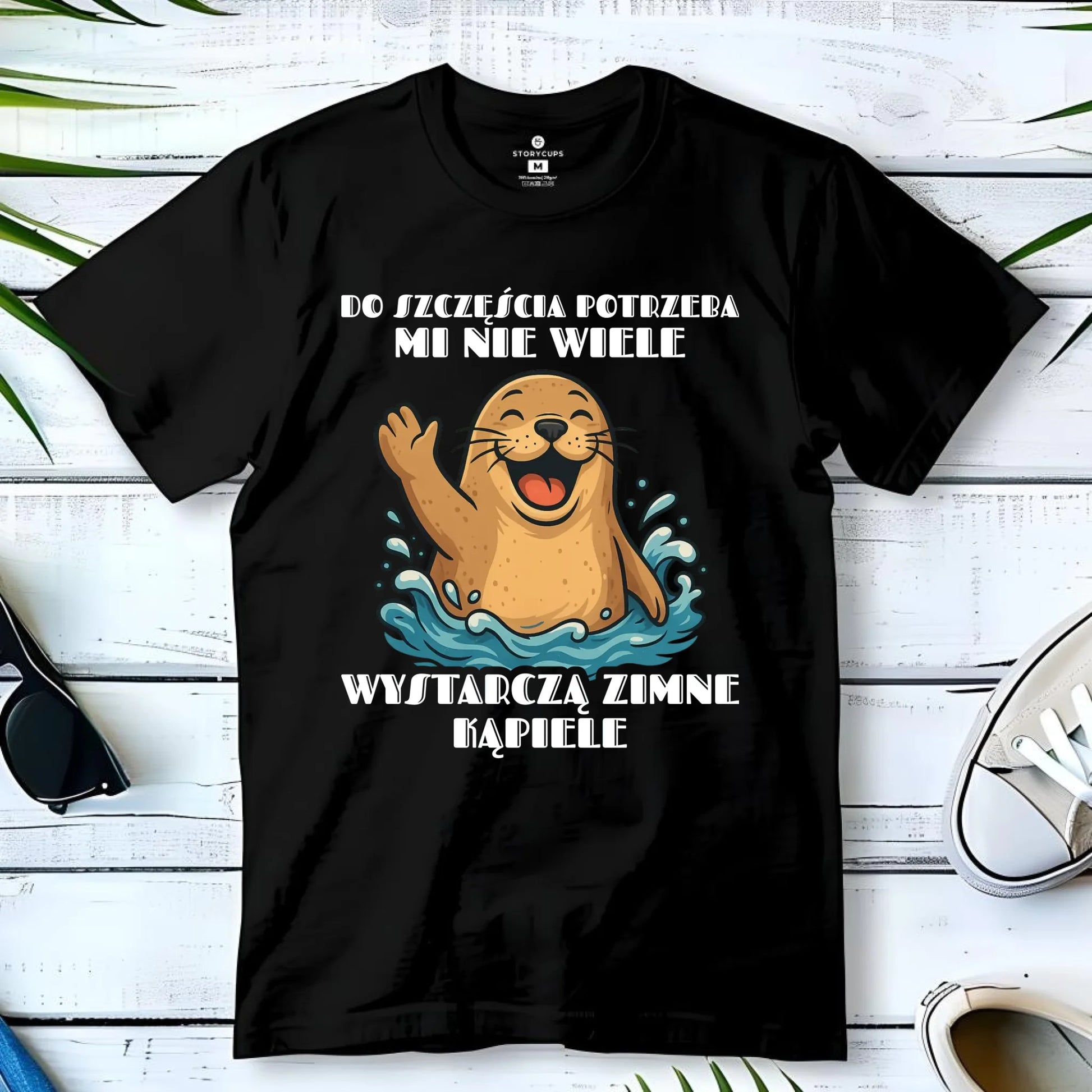 Koszulka dziecięca - prezent dla morsa - Do szczęścia potrzeba mi nie wiele HM06 - StoryCups.pl