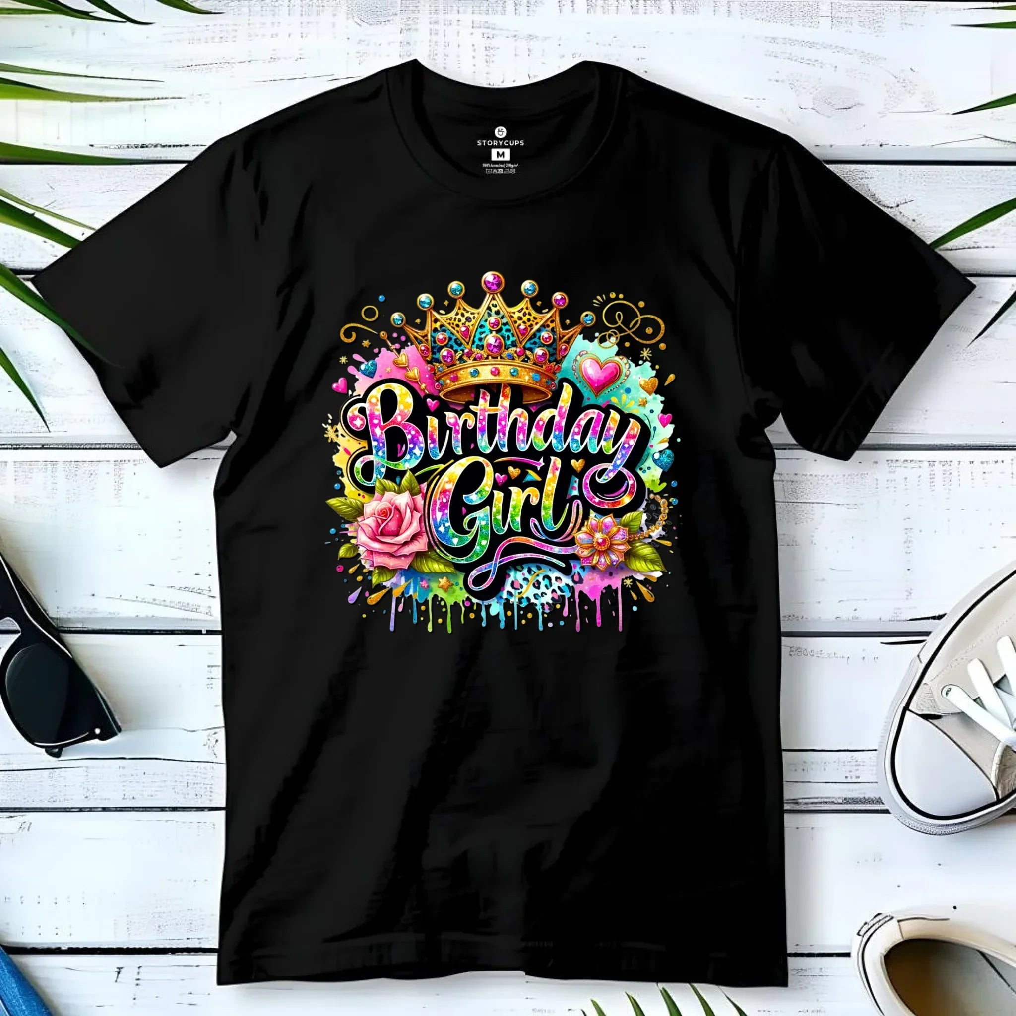 Koszulka dziecięca urodzinowa - prezent na urodziny dla dziewczynki - Birthday Girl U34 - StoryCups.pl