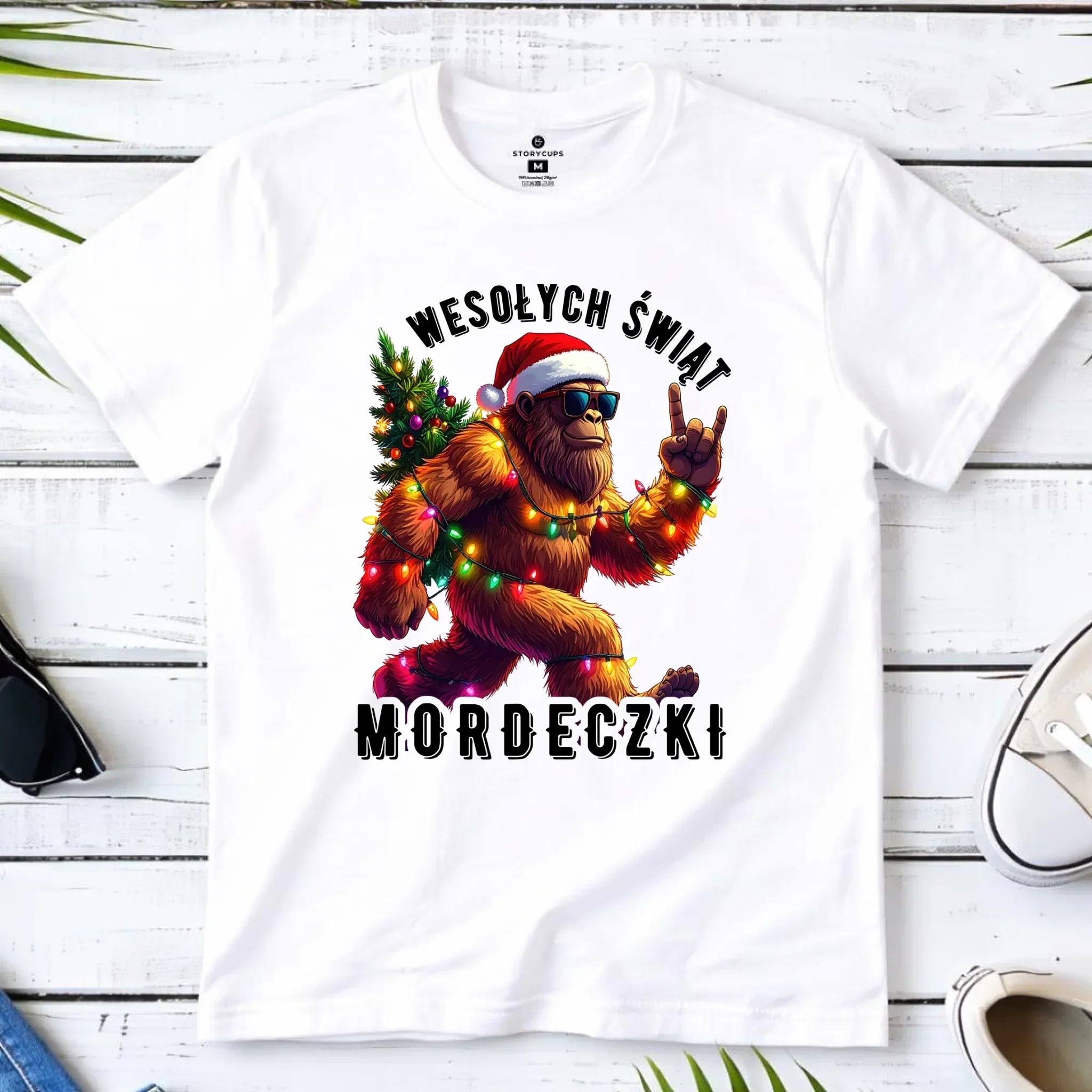 Koszulka dziecięca świąteczna - prezent na święta - Yeti Wesołych Świąt mordeczki BN152 - StoryCups.pl