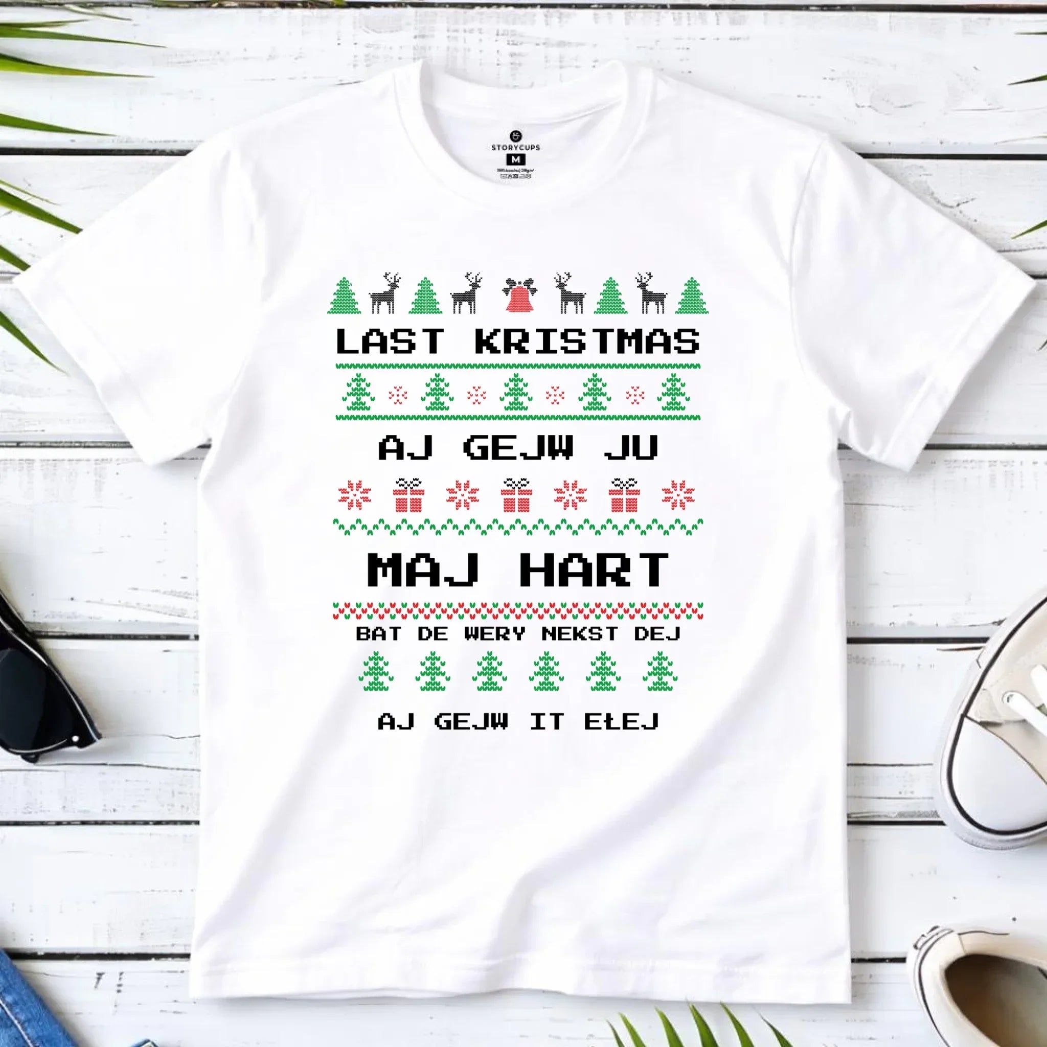 Koszulka dziecięca świąteczna - Last kristmas aj gejw ju maj hart BN13 - StoryCups.pl
