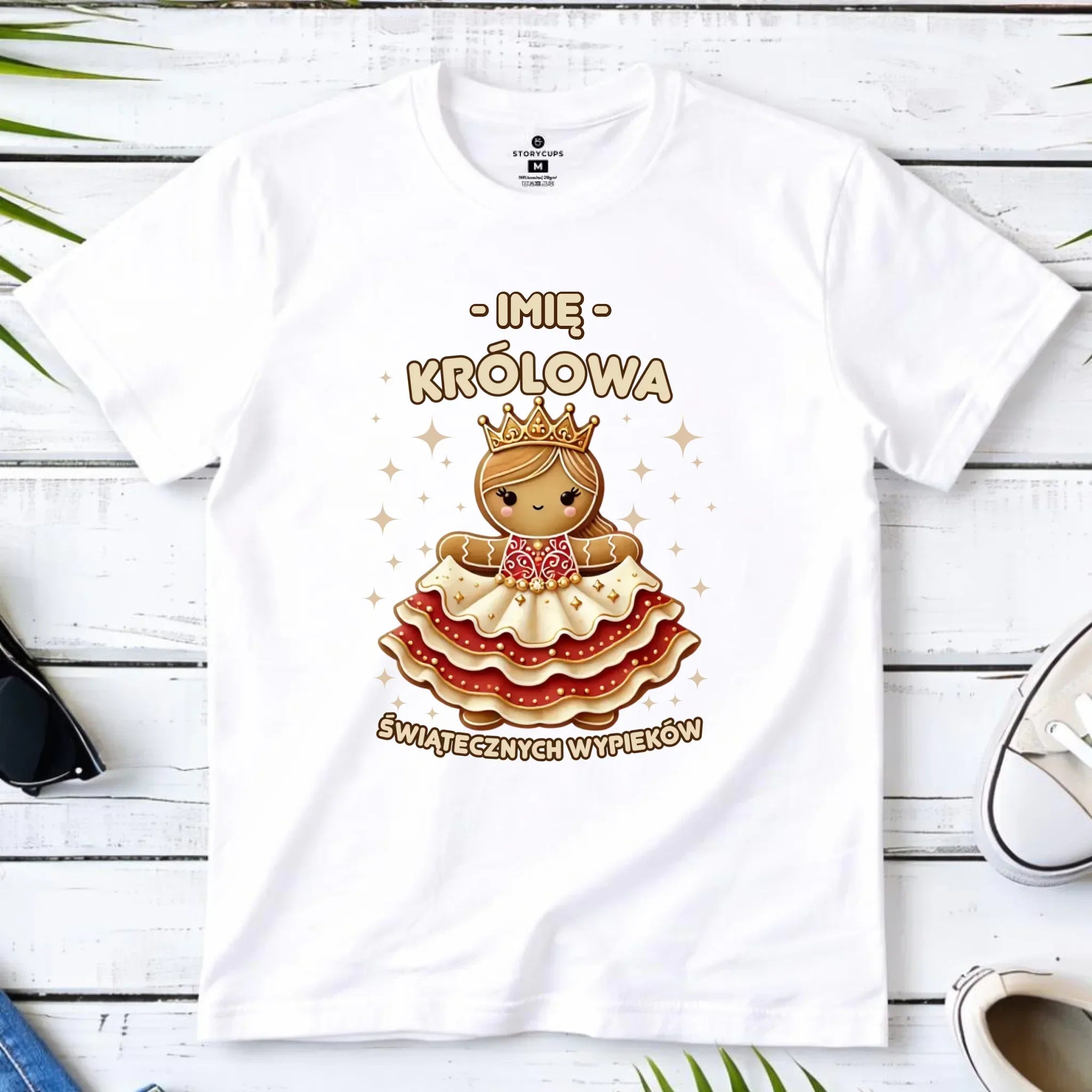 Koszulka dziecięca świąteczna - Królowa świątecznych wypieków - personalizowana BN28 - StoryCups.pl