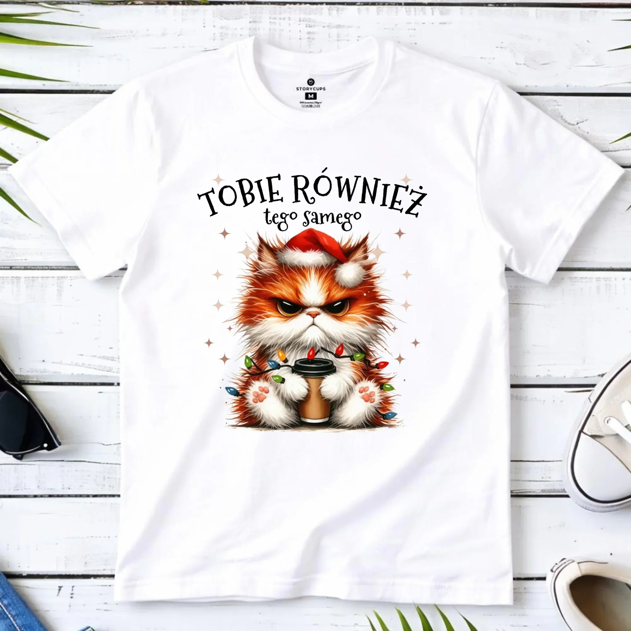 Koszulka dziecięca świąteczna - Grumpy Cat Tobie również tego samego BN32 - StoryCups.pl