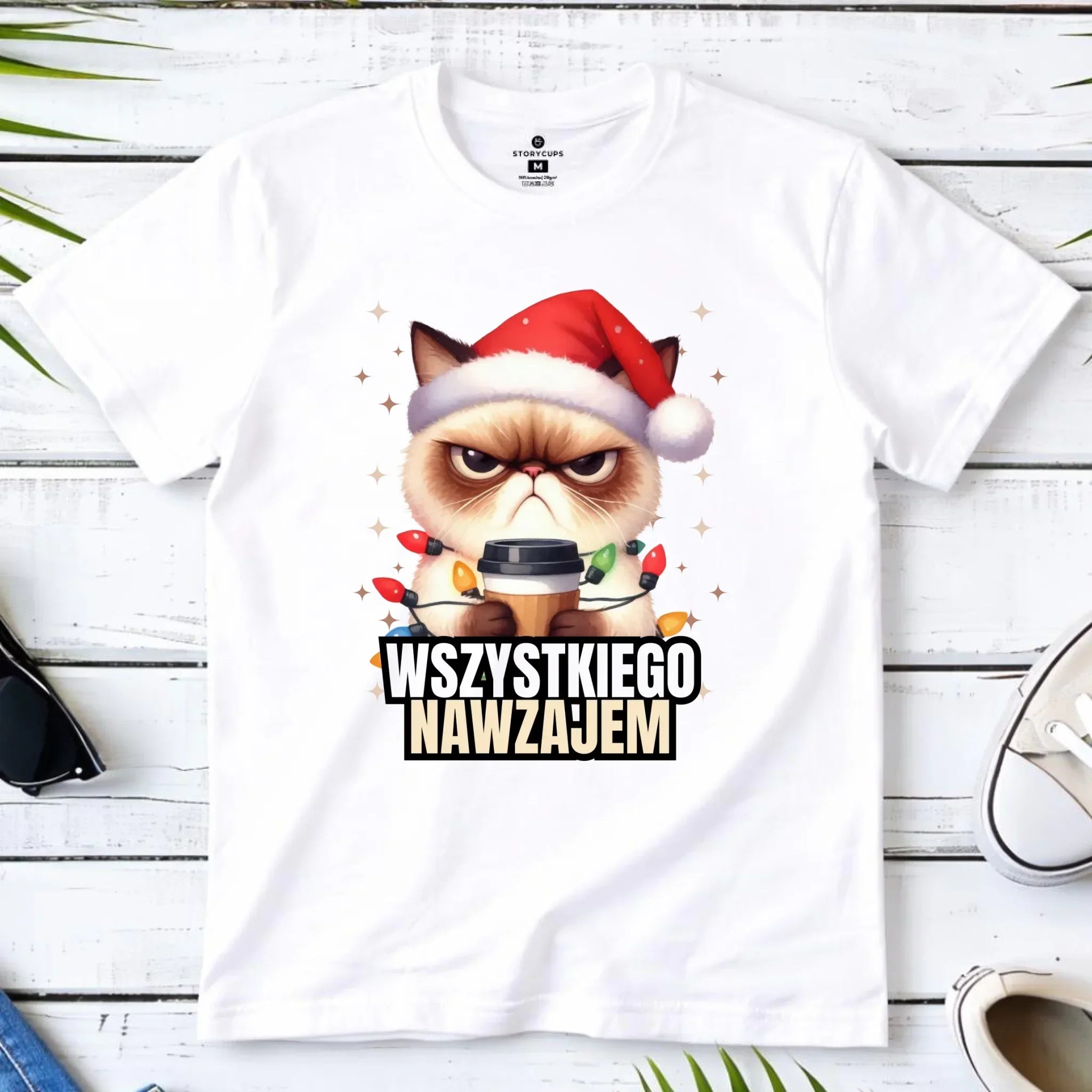 Koszulka dziecięca świąteczna - Grumpy Cat Wszystkiego nawzajem BN33 - StoryCups.pl