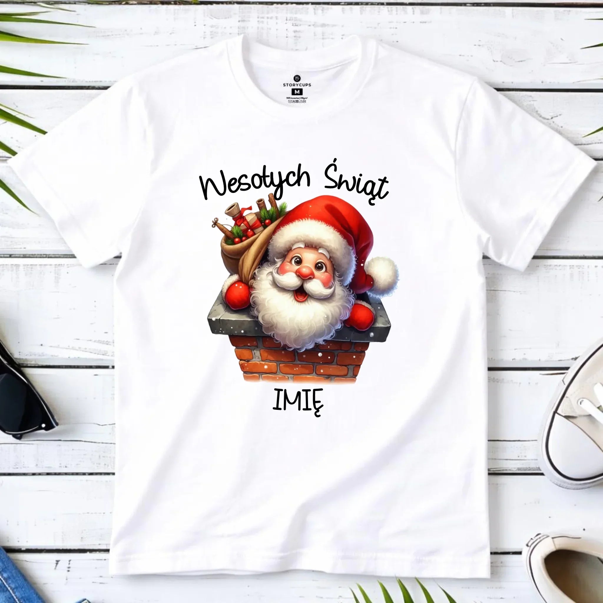 Koszulka dziecięca świąteczna - prezent na Mikołajki Mikołaj - personalizowana BN08 - StoryCups.pl