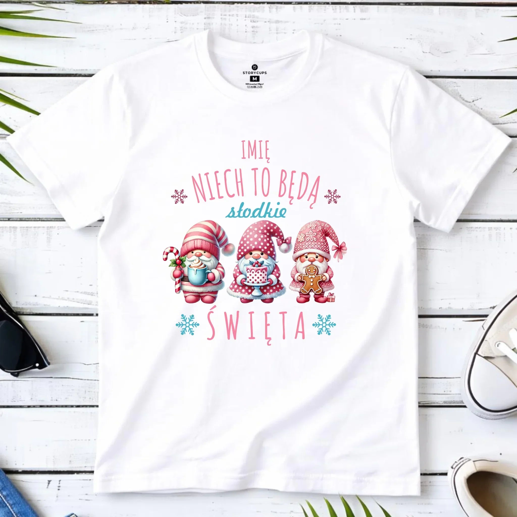 Koszulka dziecięca świąteczna - Skrzaty Słodkie Święta - personalizowana BN57 - StoryCups.pl