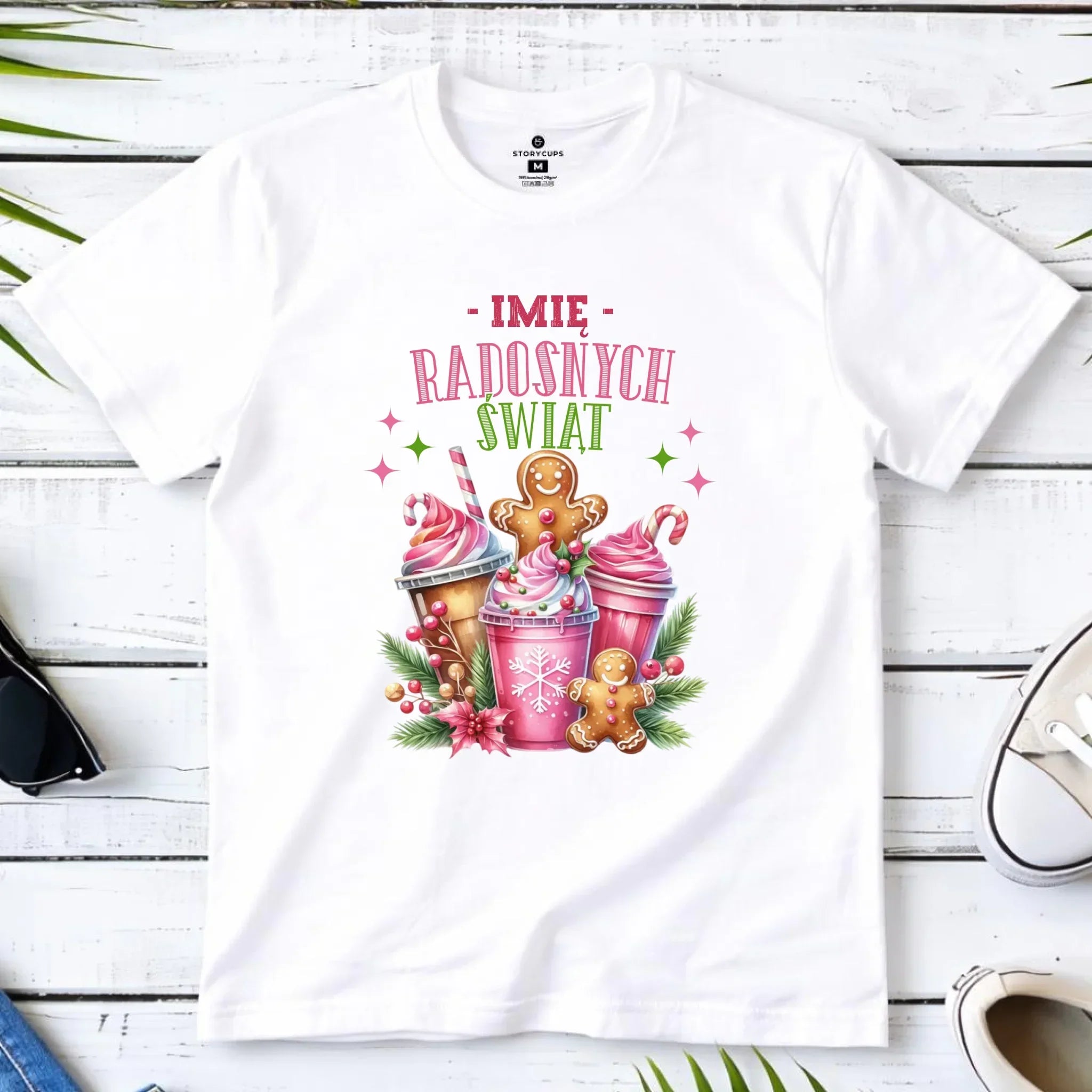 Koszulka dziecięca świąteczna - Radosnych Świąt - personalizowana BN58 - StoryCups.pl