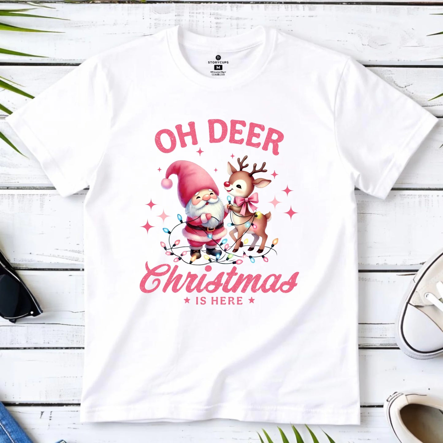 Koszulka dziecięca świąteczna - Oh deer Christmas is here BN59