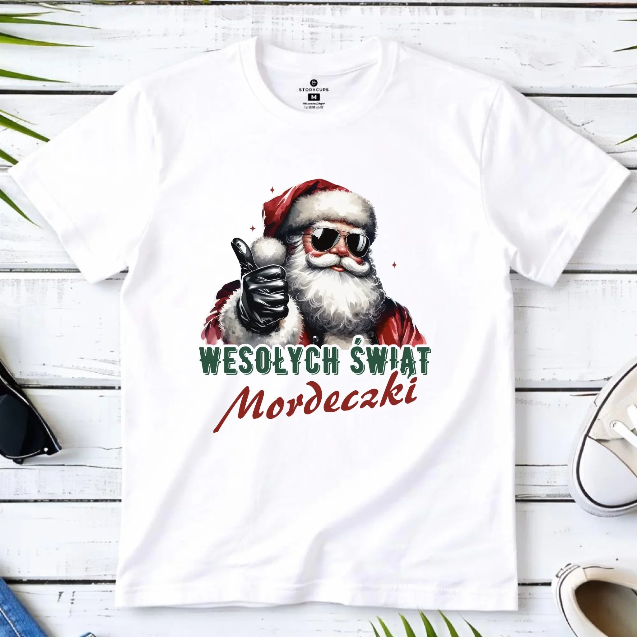 Koszulka dziecięca świąteczna - Mikołaj Wesołych Świąt mordeczki BN65 - StoryCups.pl
