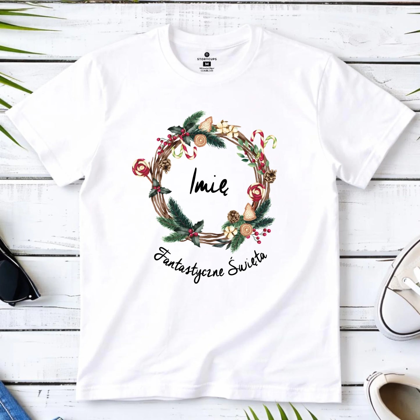 Koszulka dziecięca świąteczna - Fantastyczne Święta - personalizowana BN14