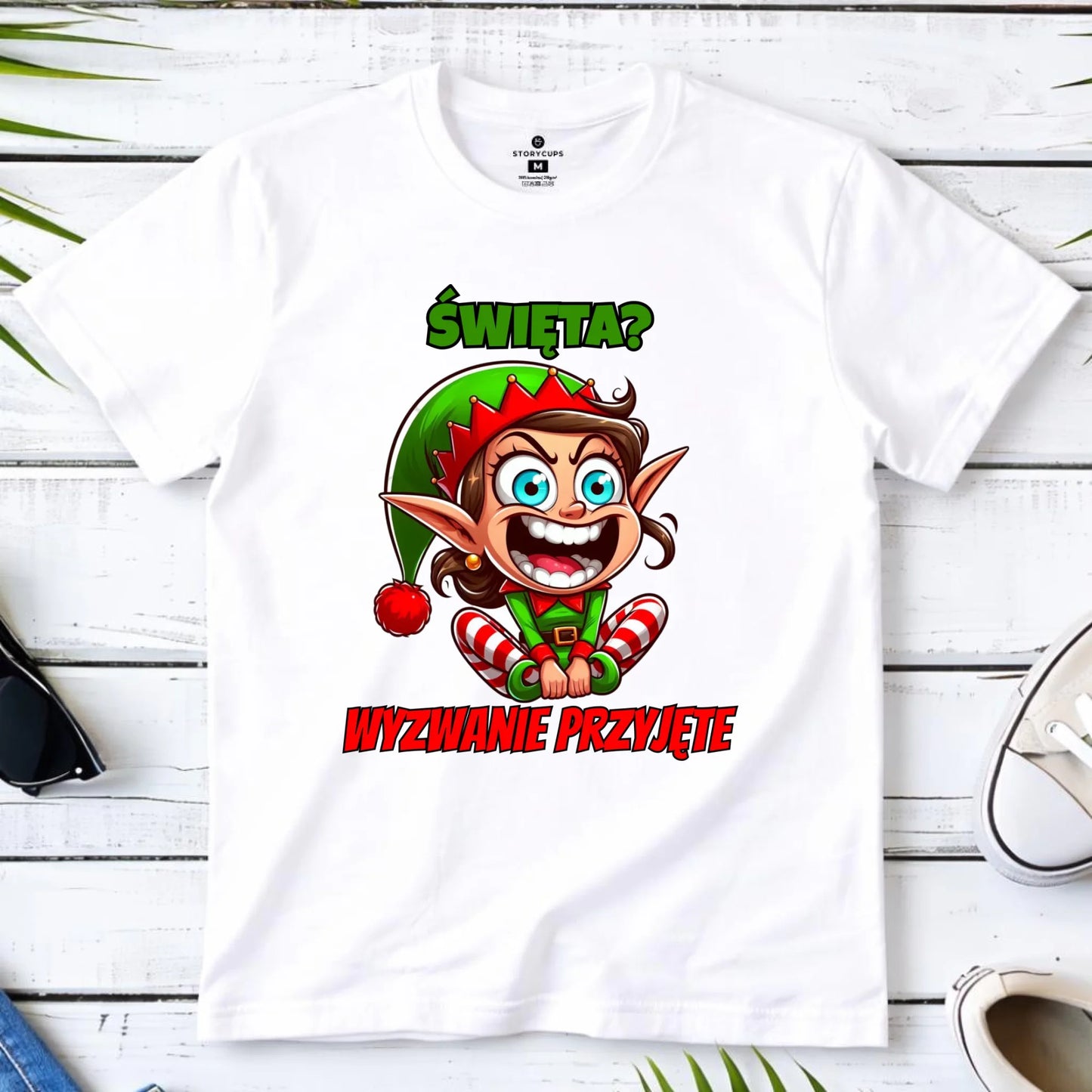 Koszulka dziecięca świąteczna - Skrzat Wyzwanie przyjęte BN100