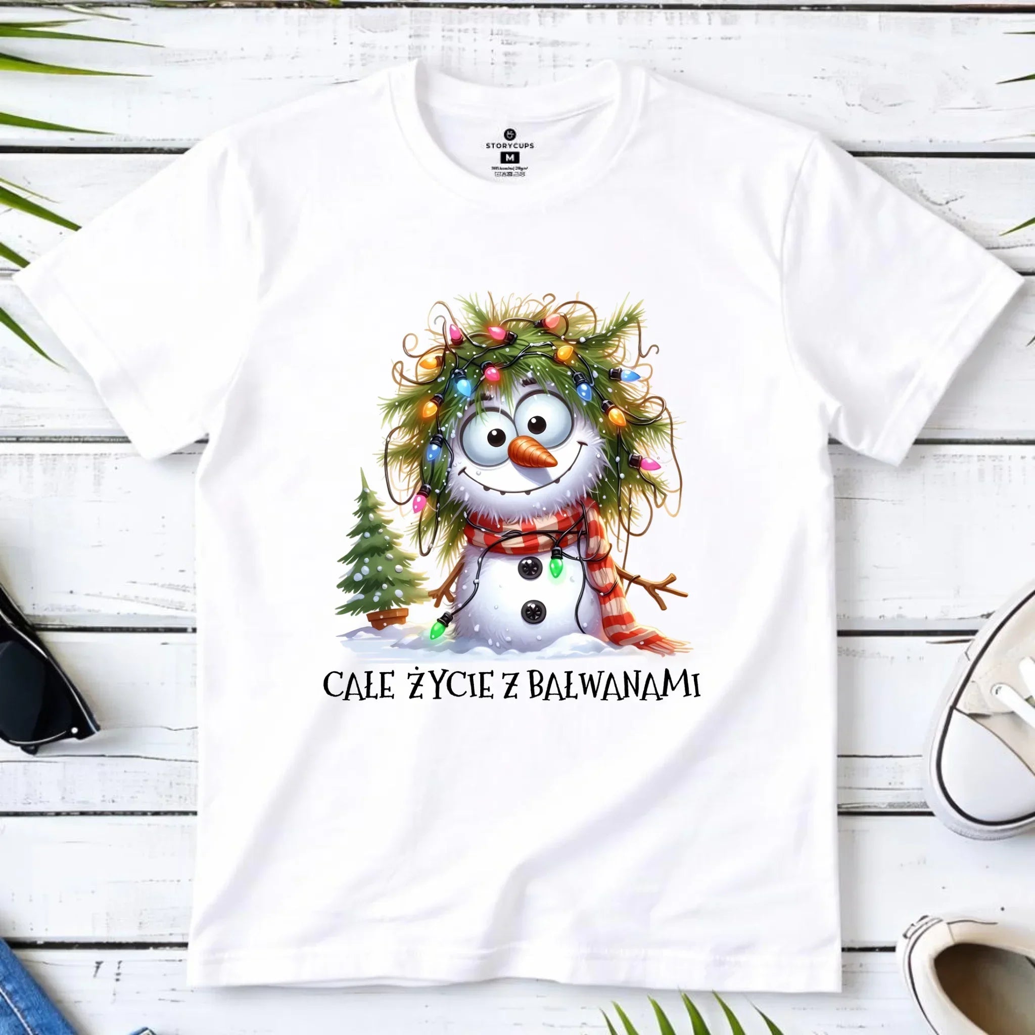 Koszulka dziecięca świąteczna - Całe życie z bałwanami BN125 - StoryCups.pl