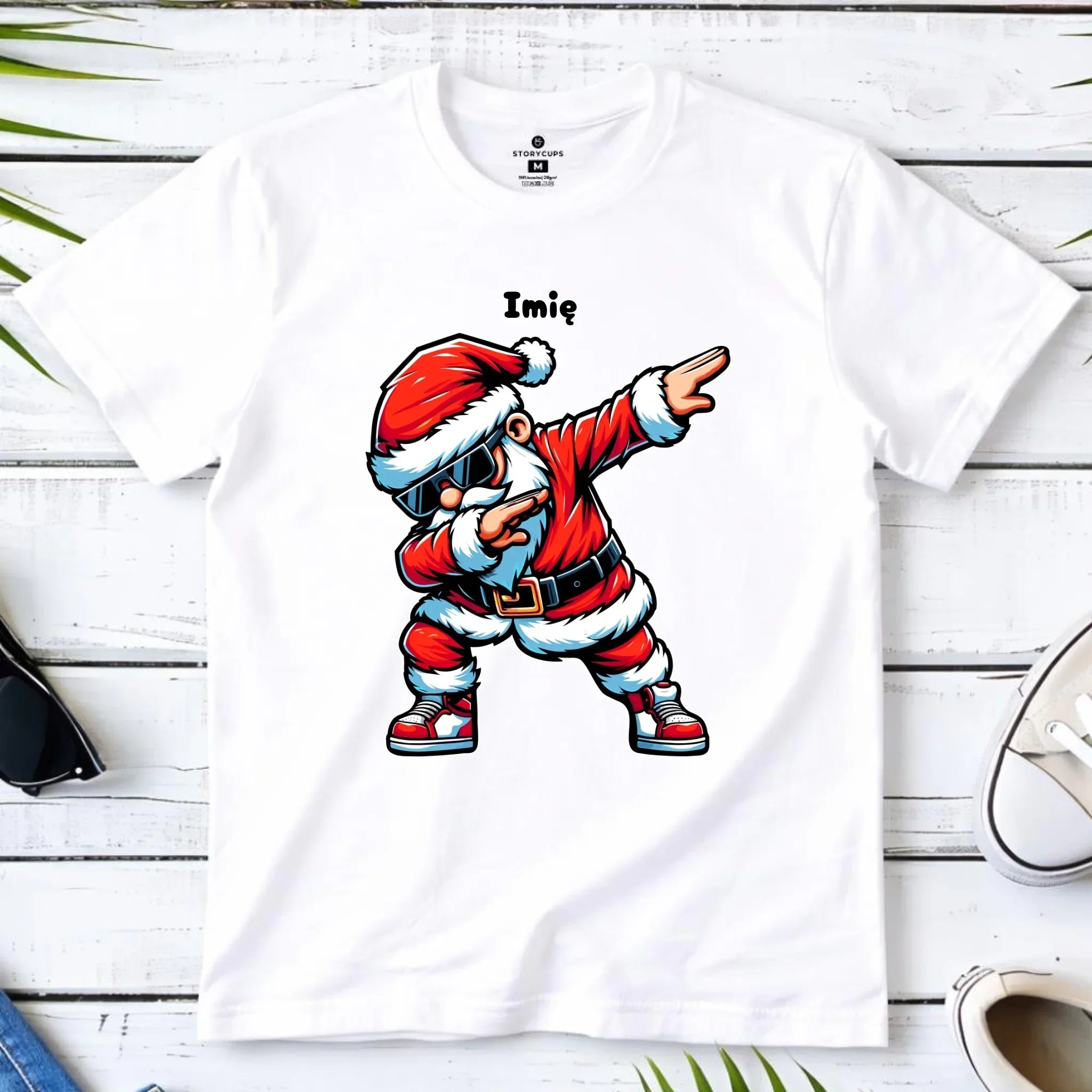 Koszulka dziecięca świąteczna z Mikołajem - na Mikołajki - personalizowana BN136 - StoryCups.pl