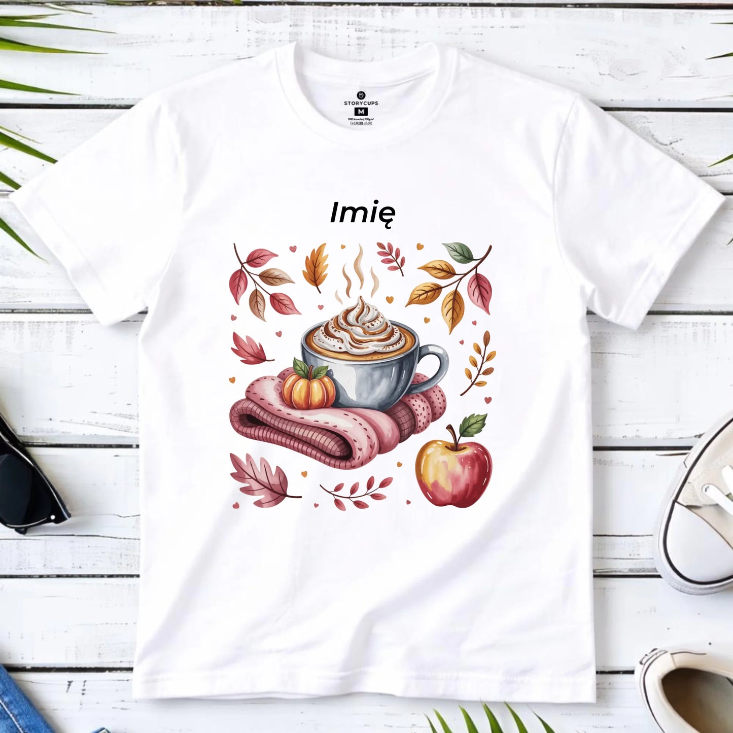 Koszulka dziecięca jesienna - Przytulna jesień - personalizowana JS29