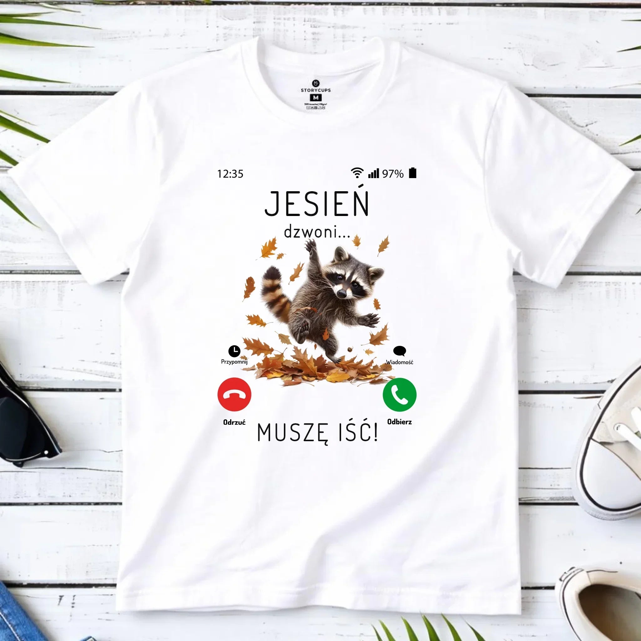 Koszulka dziecięca jesienna - Jesień dzwoni muszę iść JS18 - StoryCups.pl