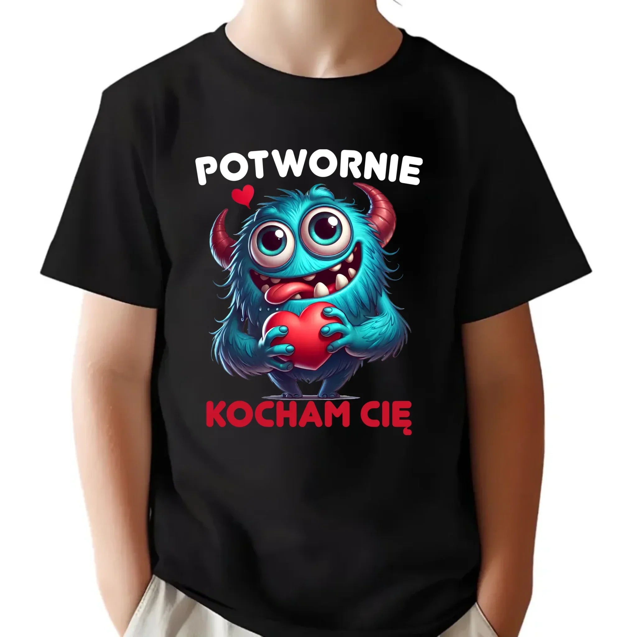 Koszulka dziecięca - Potwornie Kocham Cię W45 - StoryCups.pl