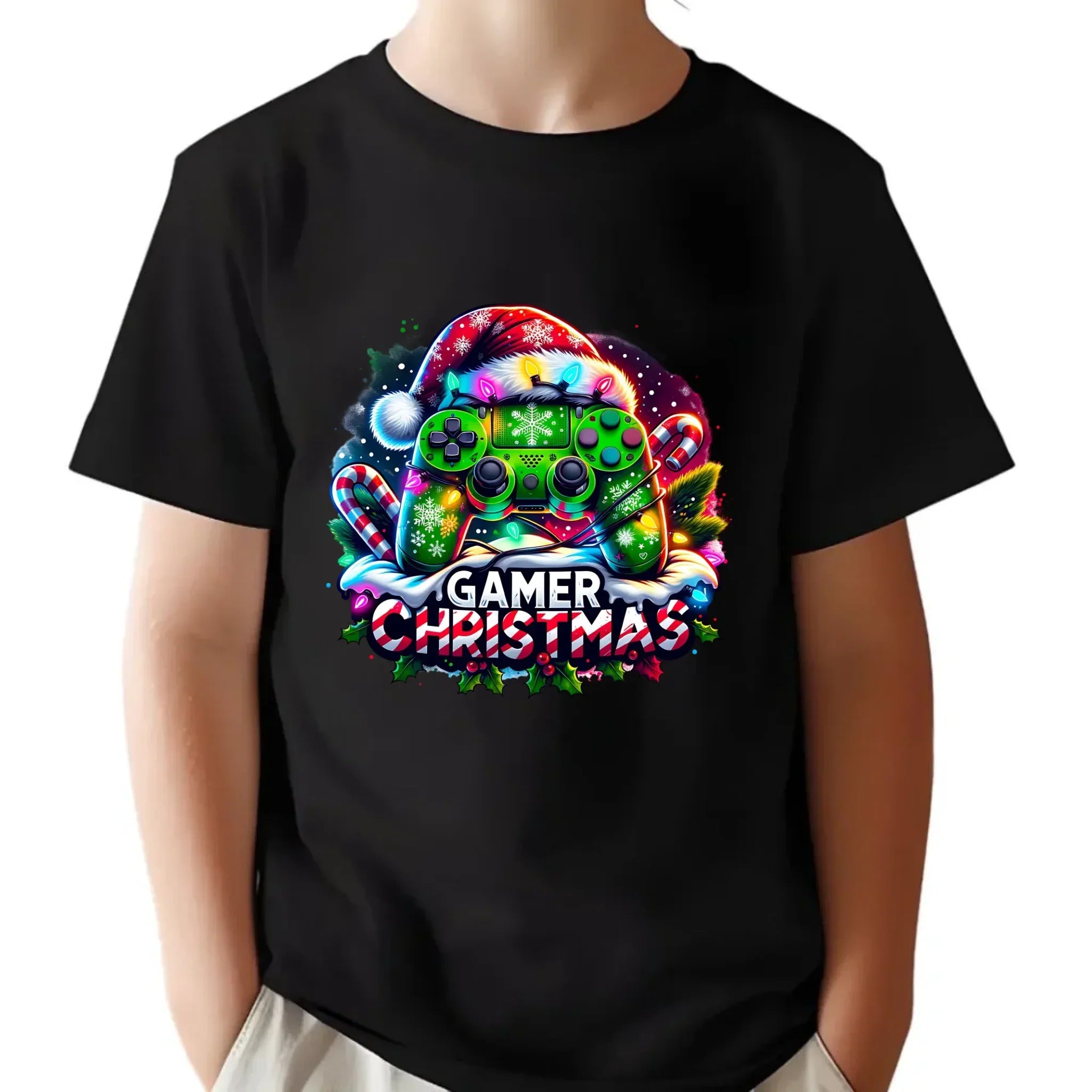 Koszulka dziecięca świąteczna - prezent dla gracza - Christmas gamer BN22 - StoryCups.pl