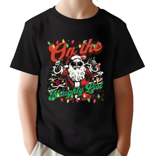 Koszulka dziecięca świąteczna - On the Naughty List BN50