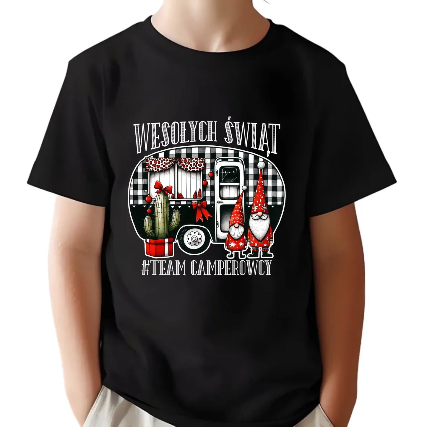 Koszulka dziecięca świąteczna - Wesołych Świąt Team Camperowcy BN44