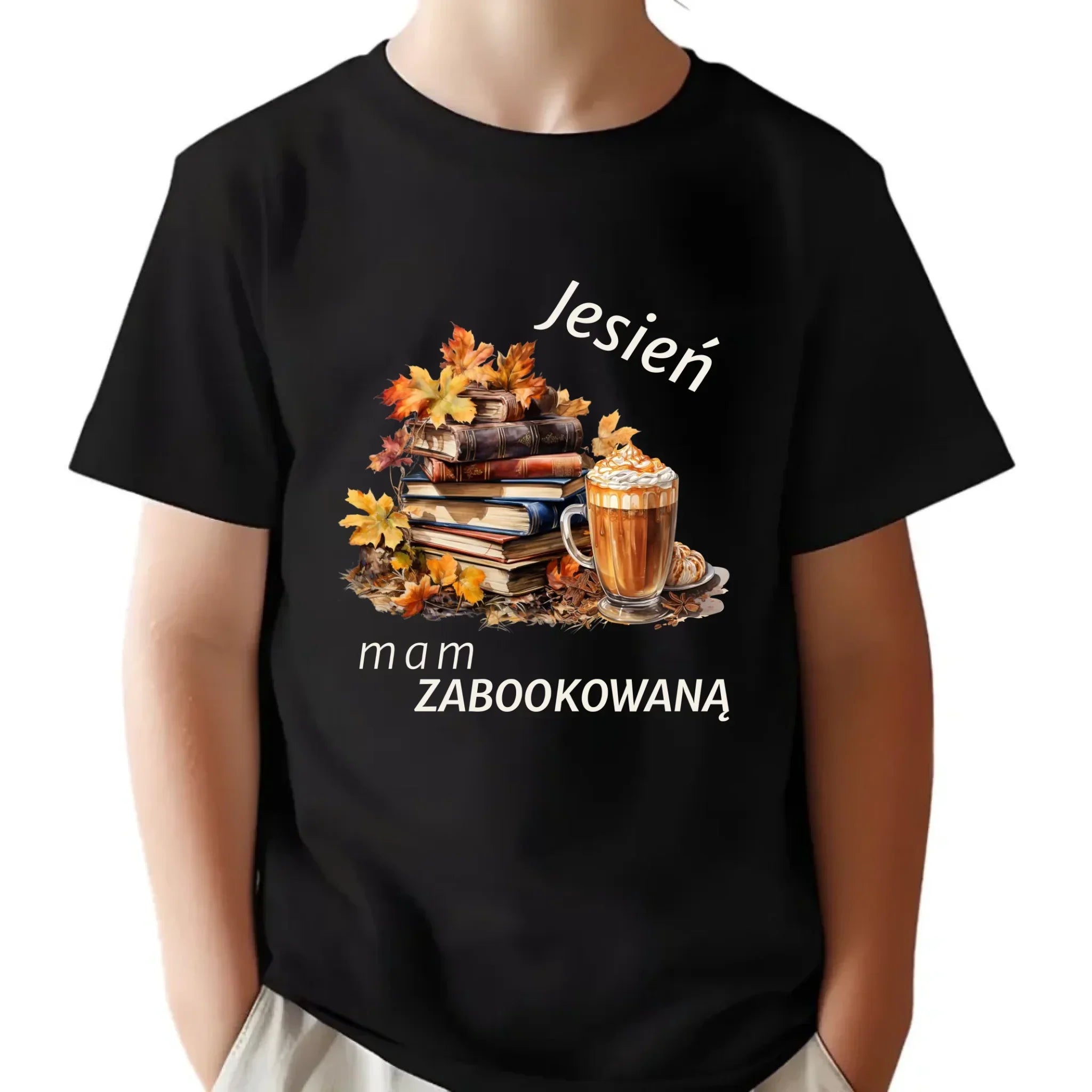 Koszulka dziecięca jesienna - Jesień mam zabookowaną JS28 - StoryCups.pl