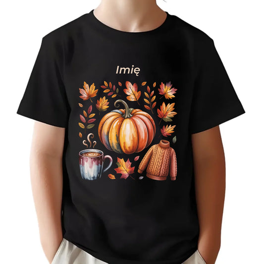 Koszulka dziecięca jesienna - Złota jesień - personalizowana JS30