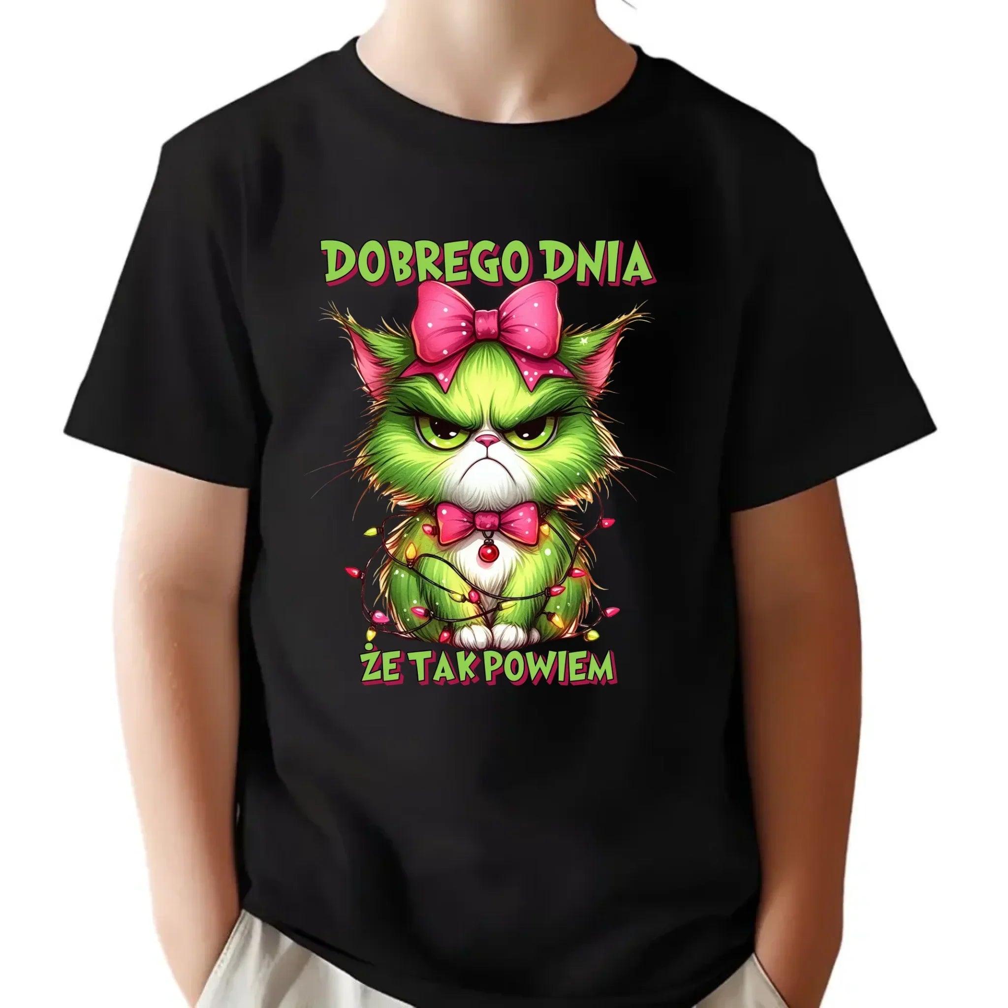 Koszulka dziecięca świąteczna - prezent dla niej - Grinch dobrego dnia, że tak powiem BN153 - StoryCups.pl