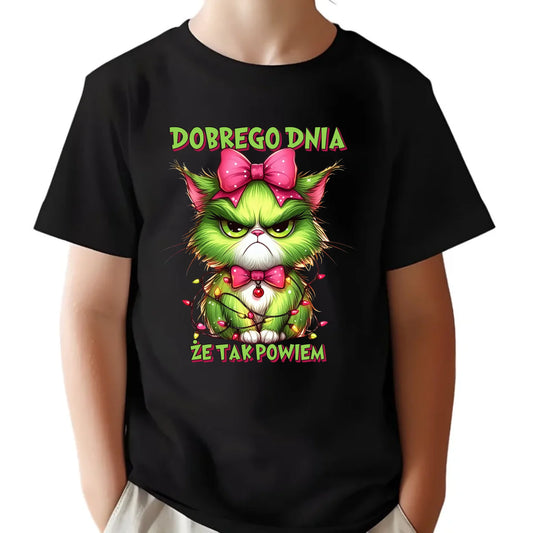 Koszulka dziecięca świąteczna - prezent dla niej - Grinch dobrego dnia, że tak powiem BN153