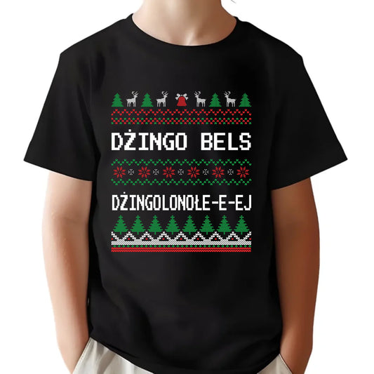 Koszulka dziecięca świąteczna - prezent na Święta - Dżingo bels BN11