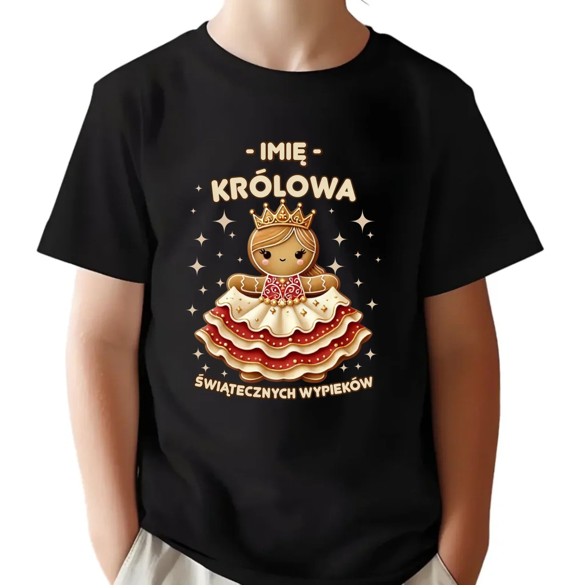 Koszulka dziecięca świąteczna - Królowa świątecznych wypieków - personalizowana BN28 - StoryCups.pl