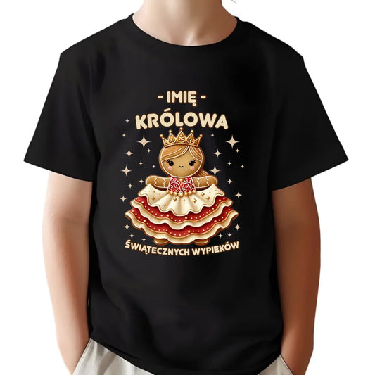 Koszulka dziecięca świąteczna - Królowa świątecznych wypieków - personalizowana BN28