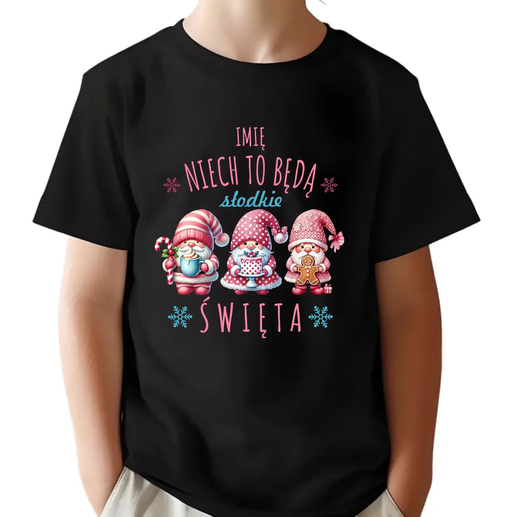 Koszulka dziecięca świąteczna - Skrzaty Słodkie Święta - personalizowana BN57 - StoryCups.pl