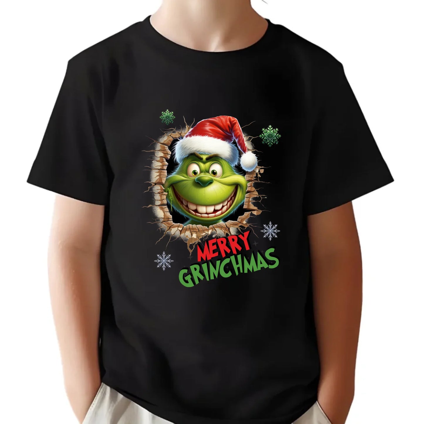 Koszulka dziecięca świąteczna - Grinch - Merry Grinchmas BN113