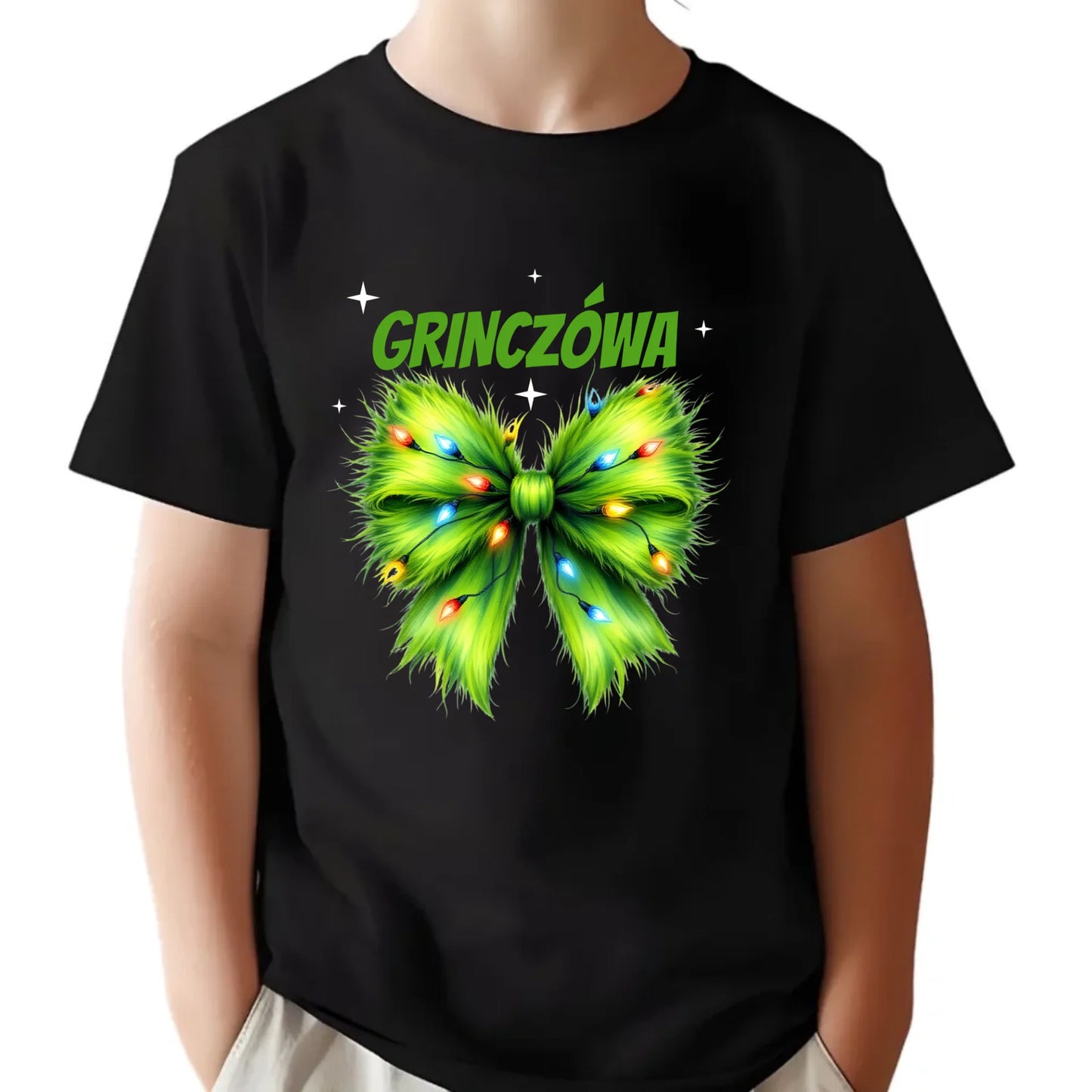 Koszulka dziecięca świąteczna dla dziewczynki - Grinczówa BN114