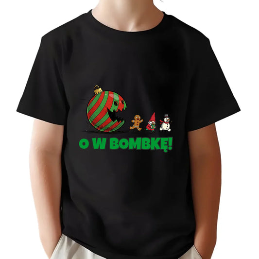 Koszulka dziecięca świąteczna - O w bombkę BN142