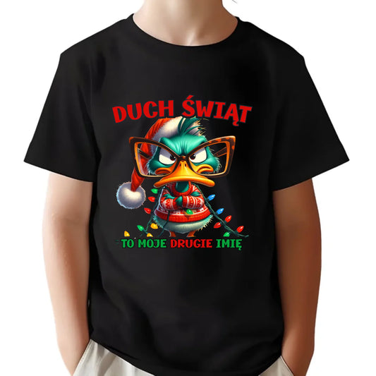 Koszulka dziecięca świąteczna - Duch Świąt to moje drugie imię BN76